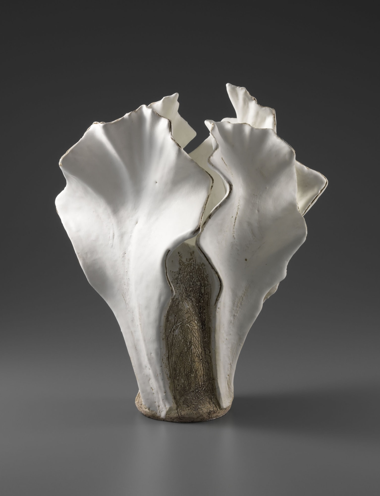 Koike Shōko (b. 1943) White Form 2018 Glazed stoneware 18 x 12 inches Inv# 10813 SOLD