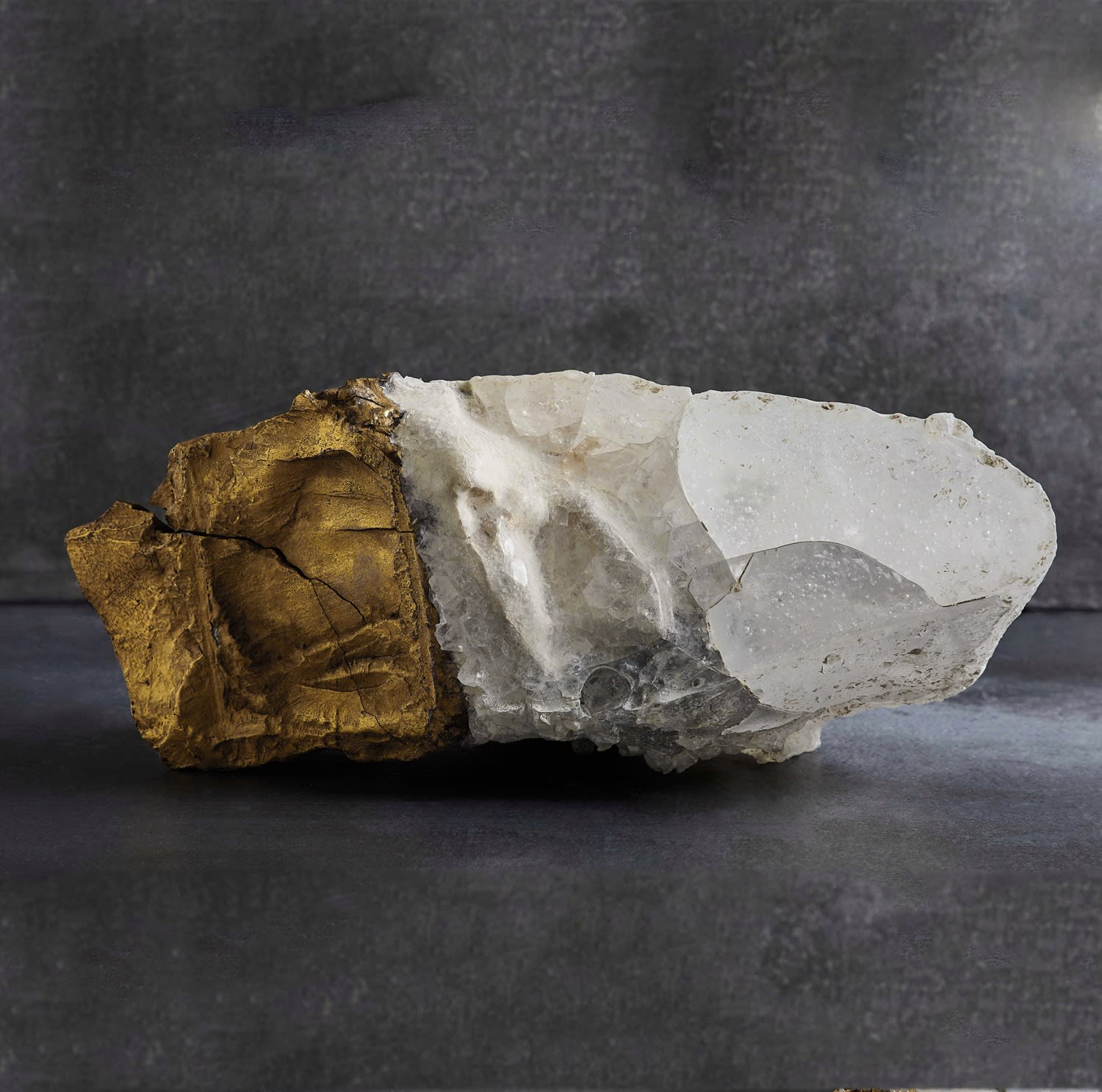 Ogawa Machiko (b. 1946) Crystal Memories 2018 Porcelain, Glass and Gold overglaze 6 1/4 x 14 1/4 x 8 1/2 inches Inv# 10857 SOLD