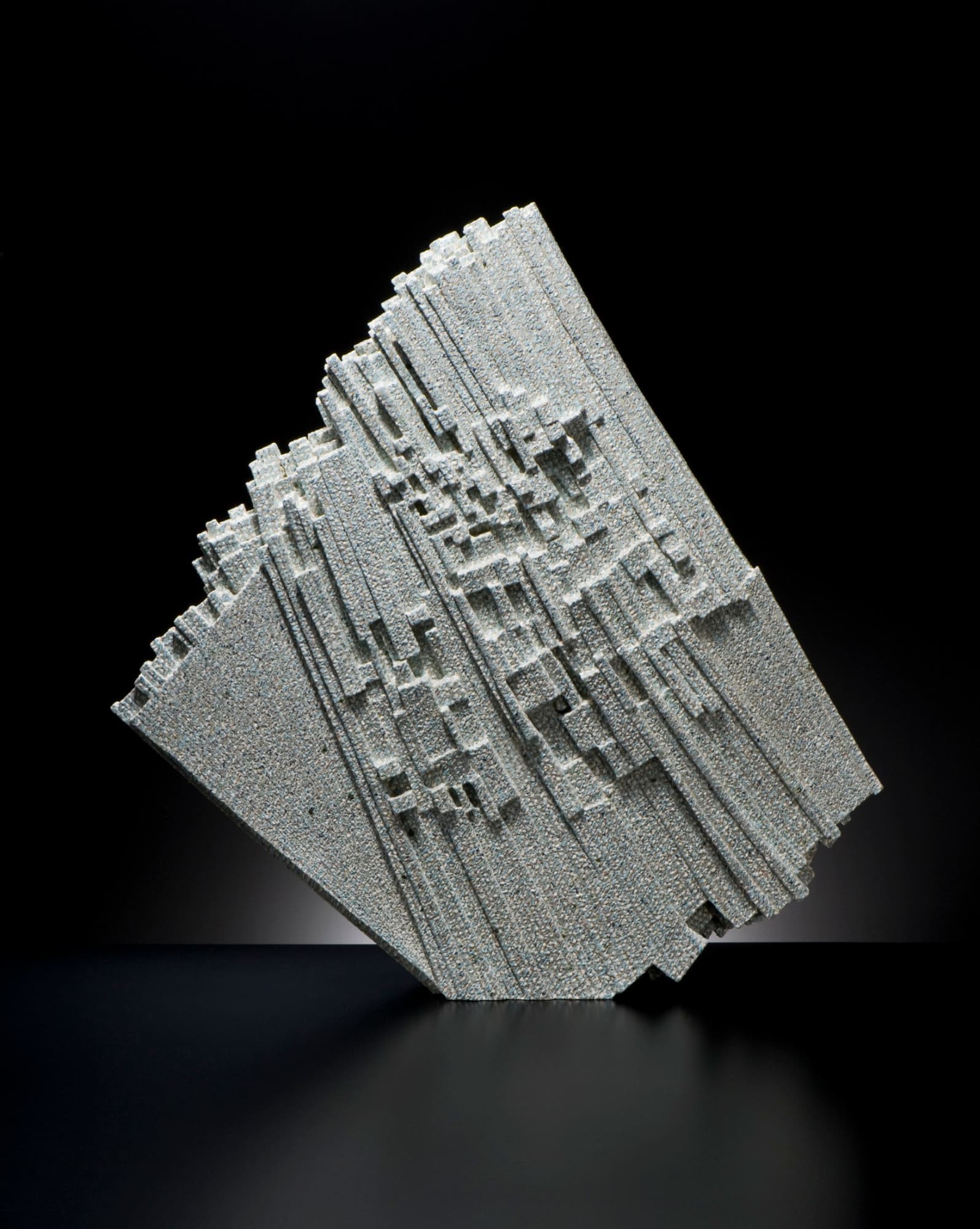 Kishi Eiko (b. 1948) Sculpture - Compilation of Recollected Images 2017 Shigaraki stoneware with colored-chamotte inlays 26 x 25 1/4 x 5 1/8 in. Inv# 11050 SOLD