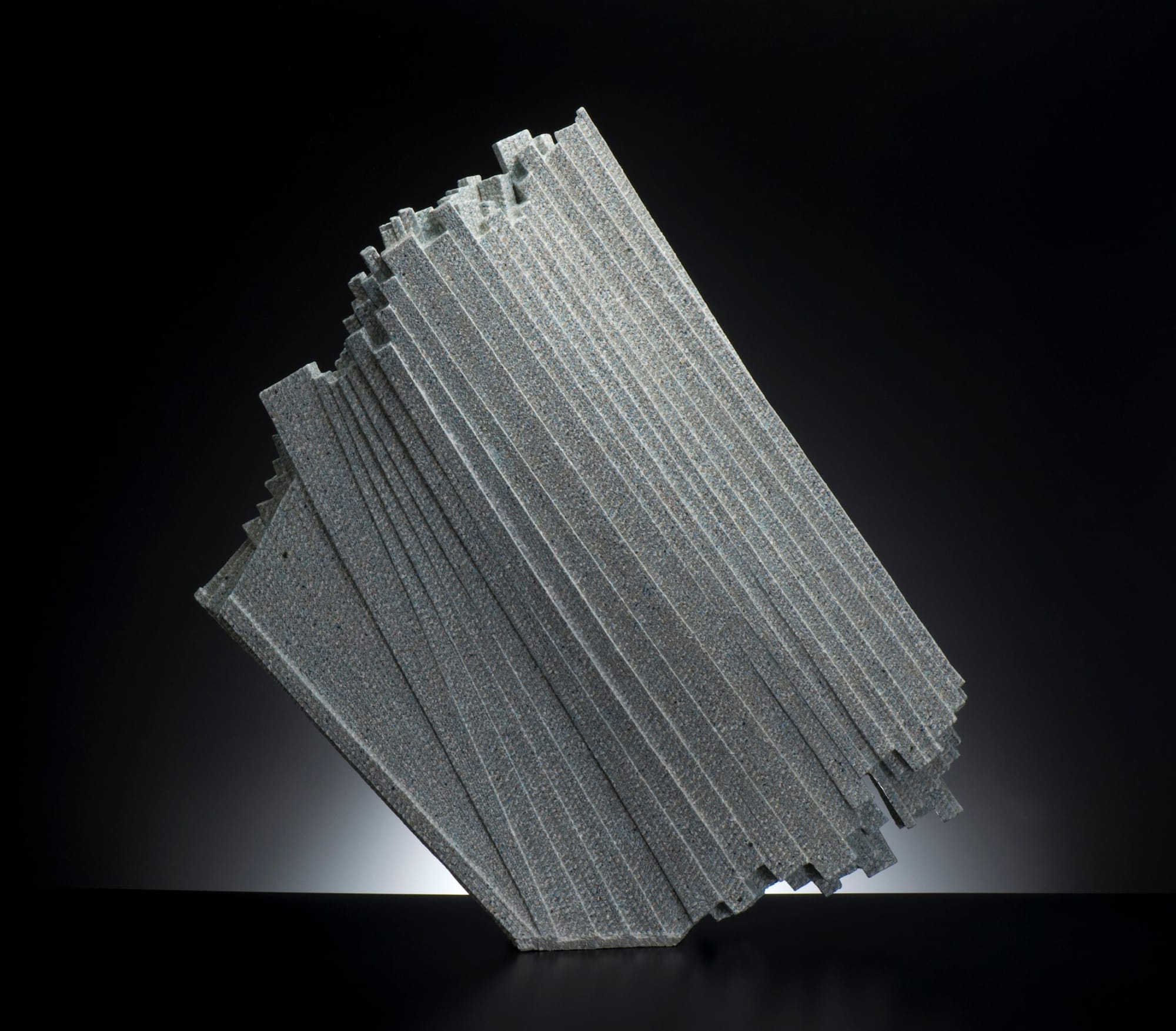 Kishi Eiko (b. 1948) Sculpture - Compilation of Recollected Images 2017 Shigaraki stoneware with colored-chamotte inlays 30 1/2 x 28 1/2 x 6 3/4 in. Inv# 11053 SOLD