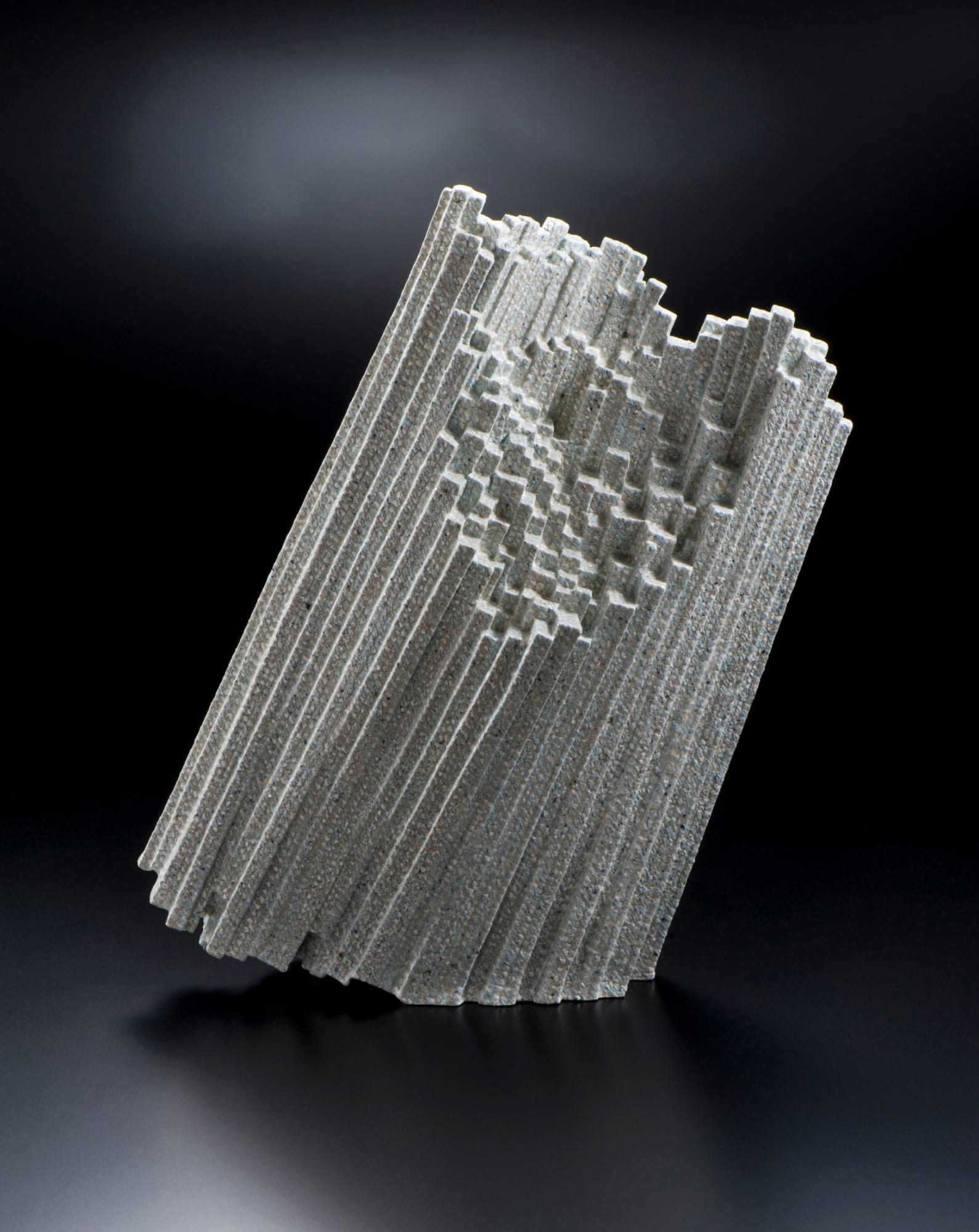 Kishi Eiko (b. 1948) Sculpture - Compilation of Recollected Images 2019 Shigaraki stoneware with colored-chamotte inlays 22 x 18 7/8 x 6 3/4 in. Inv# 11115 SOLD