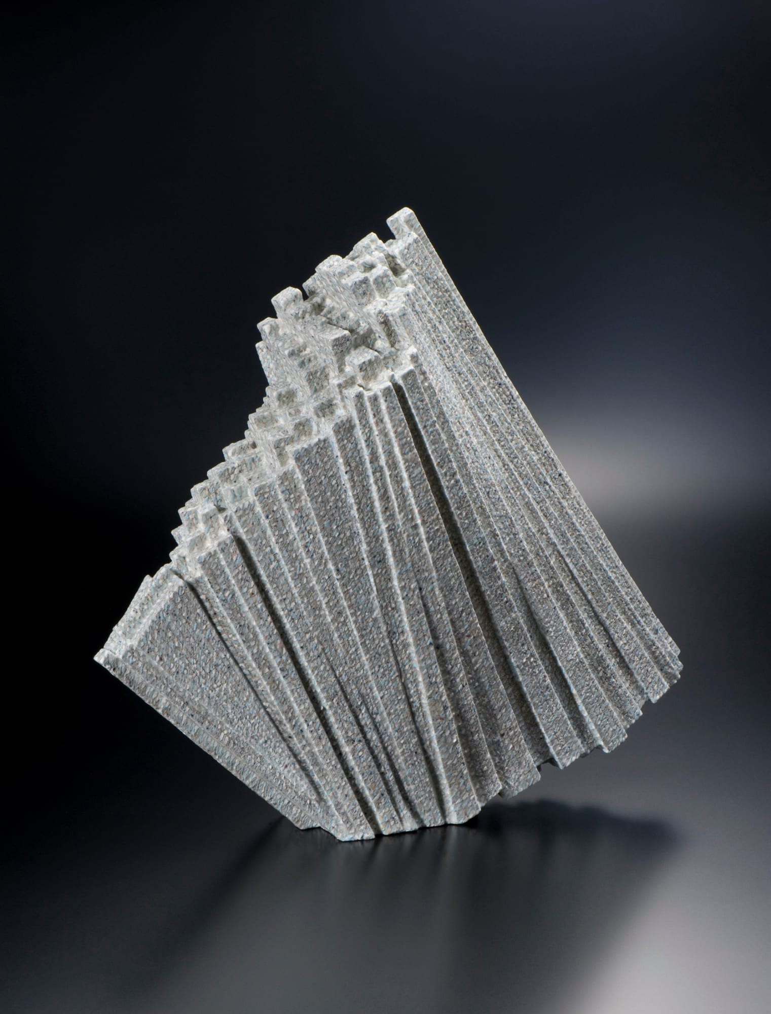 Kishi Eiko (b. 1948) Sculpture - Compilation of Recollected Images 2019 Shigaraki stoneware with colored-chamotte inlays 18 7/8 x 20 x 6 1/4 in. Inv# 11117 SOLD