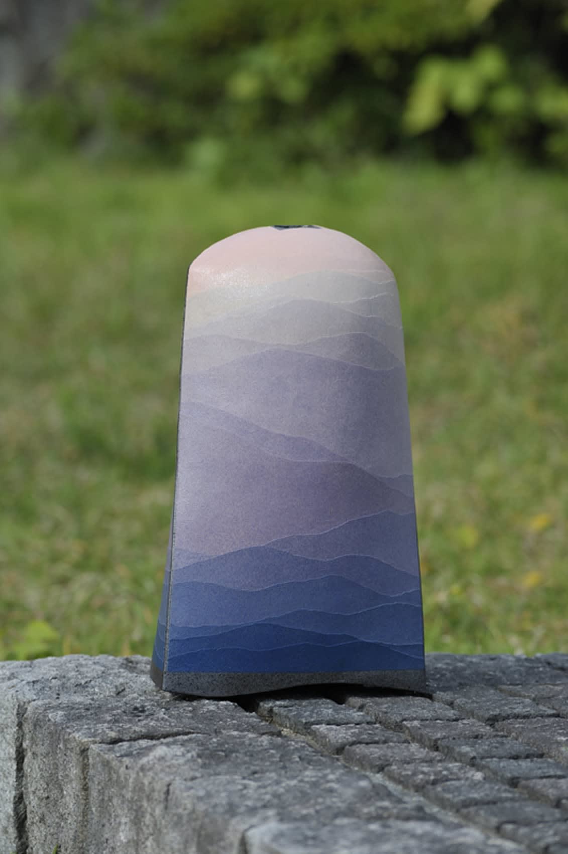 Transcendent Morning 2008 Stoneware with colored-clay overlays 22 x 13 3/4 x 8\" Inv# 5995