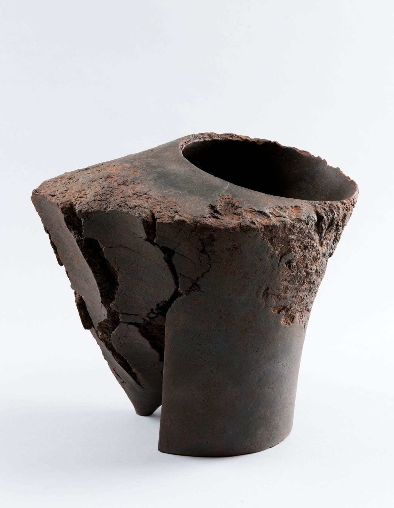 Untitled MV-103, 2010 Stoneware with iron-filings 14 1/4 x 15 3/8 x 14 5/8 inches Inv# 6896 SOLD