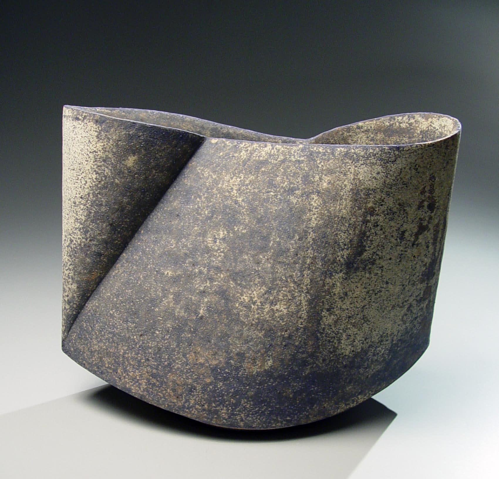 Kodô (Pulse) Multi-fired unglazed stoneware 14 x 17 1/2 x 8 7/8 inches Inv# 7066 SOLD
