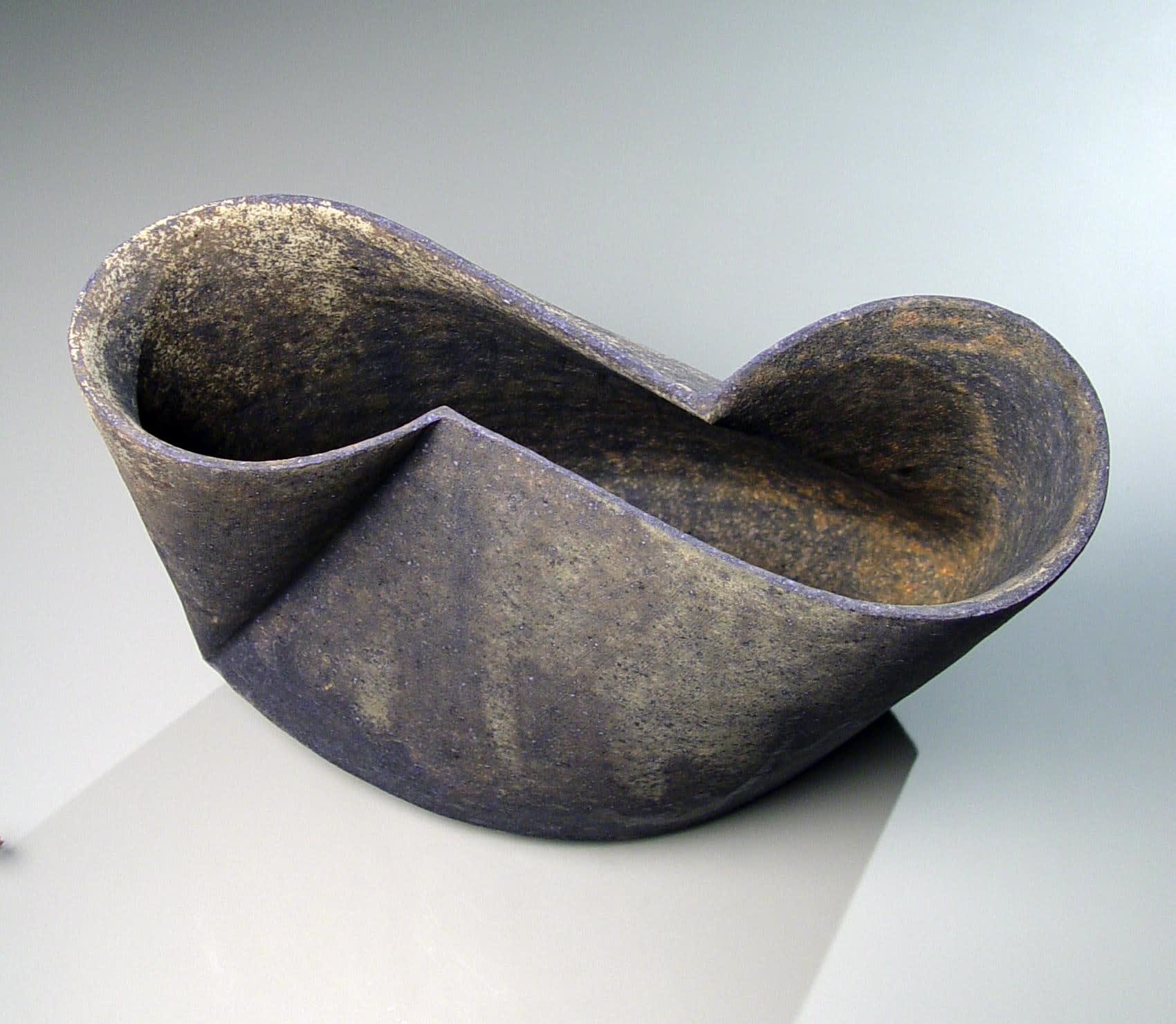 Kodô (Pulse) Multi-fired unglazed stoneware 14 x 17 1/2 x 8 7/8 inches Inv# 7066 SOLD