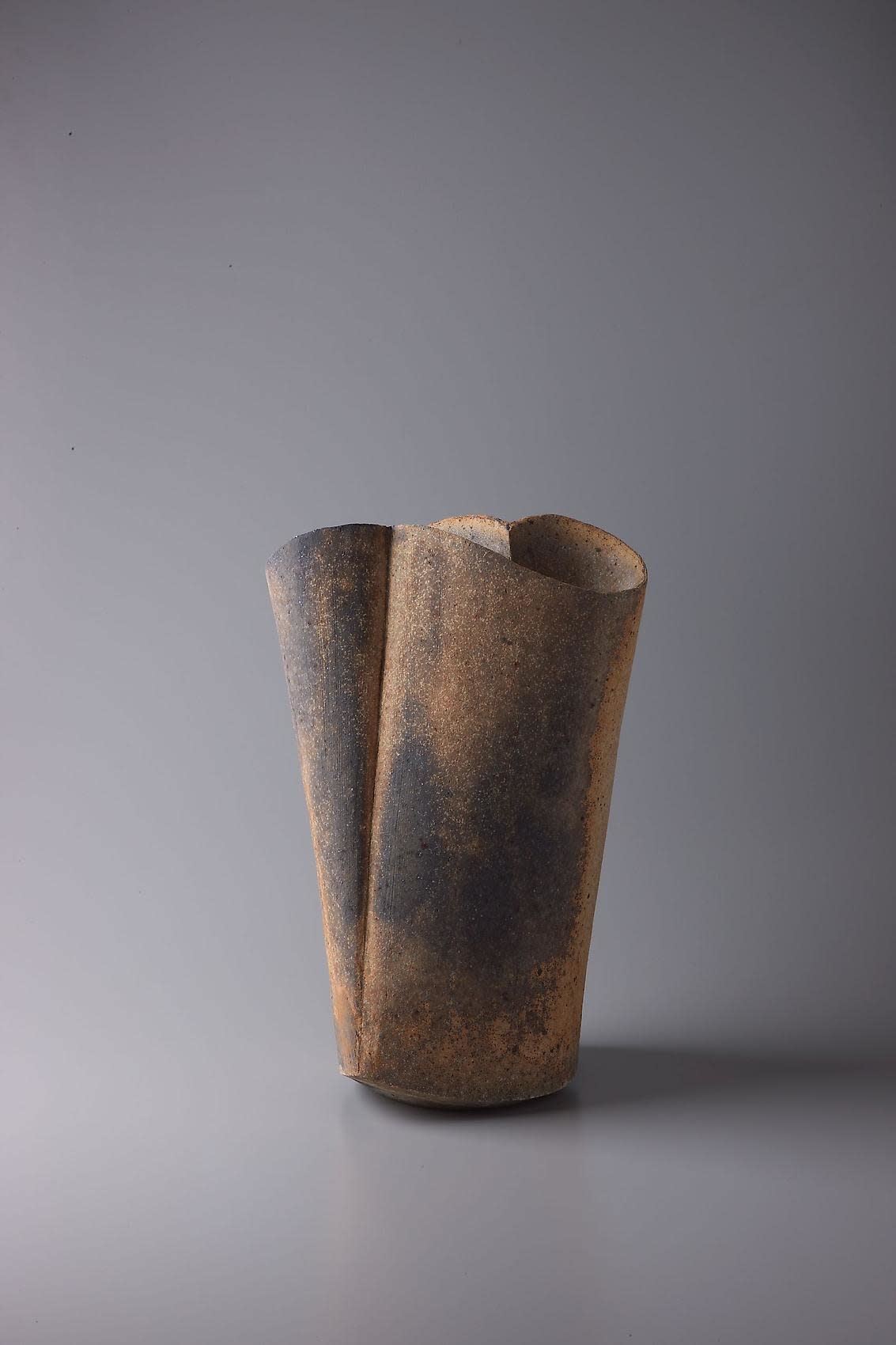 Kodô (Pulse) Multi-fired unglazed stoneware 15 1/8 x 10 x 8 inches Inv# 7069 SOLD