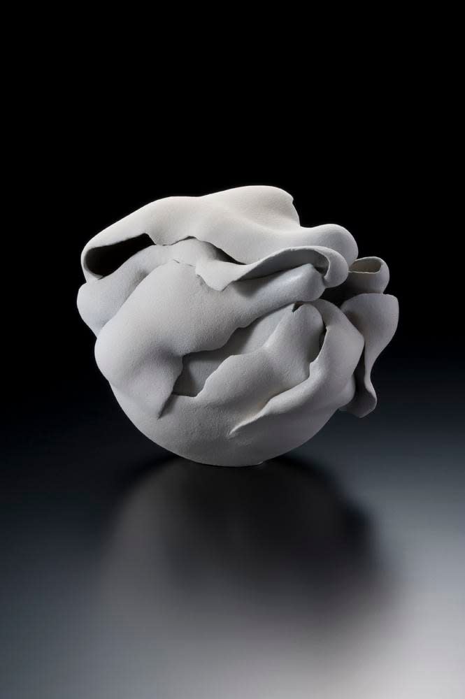 A Moment in White - B, ca. 2012 Stoneware with grayish-white matte glaze 11 x 9 7/8 x 13 3/4 inches Inv# 7725 SOLD