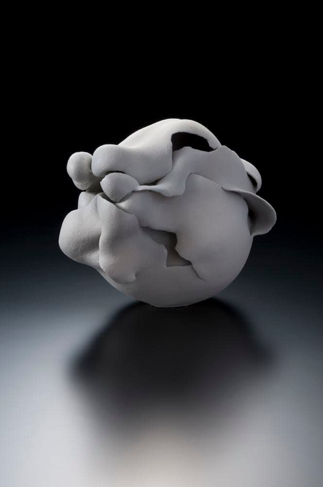 A Moment in White - B, ca. 2012 Stoneware with grayish-white matte glaze 11 x 9 7/8 x 13 3/4 inches Inv# 7725 SOLD