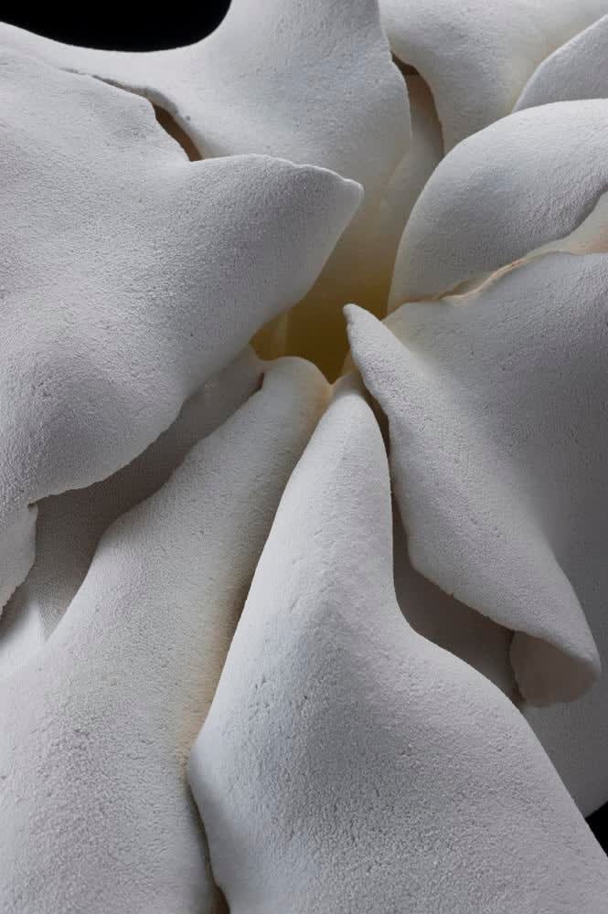 A Moment in White - D, ca. 2012 Stoneware with white matte glaze 12 5/8 x 27 1/2 x 15 inches Inv# 7727 SOLD