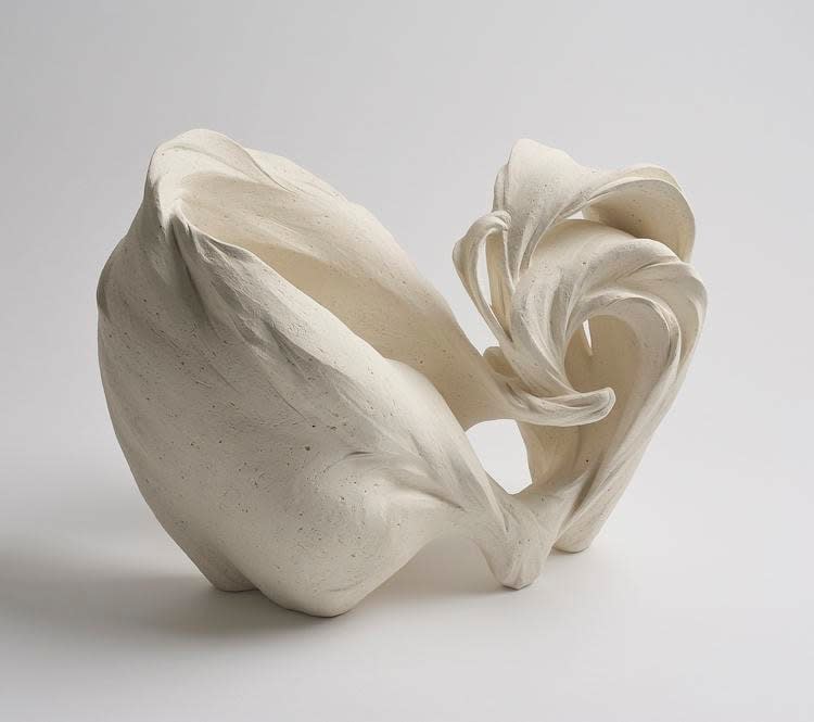 Wind Life 2015 Stoneware with translucent matte glaze 10 7/8 x 14 1/4 x 9 inches Inv# 9254 SOLD