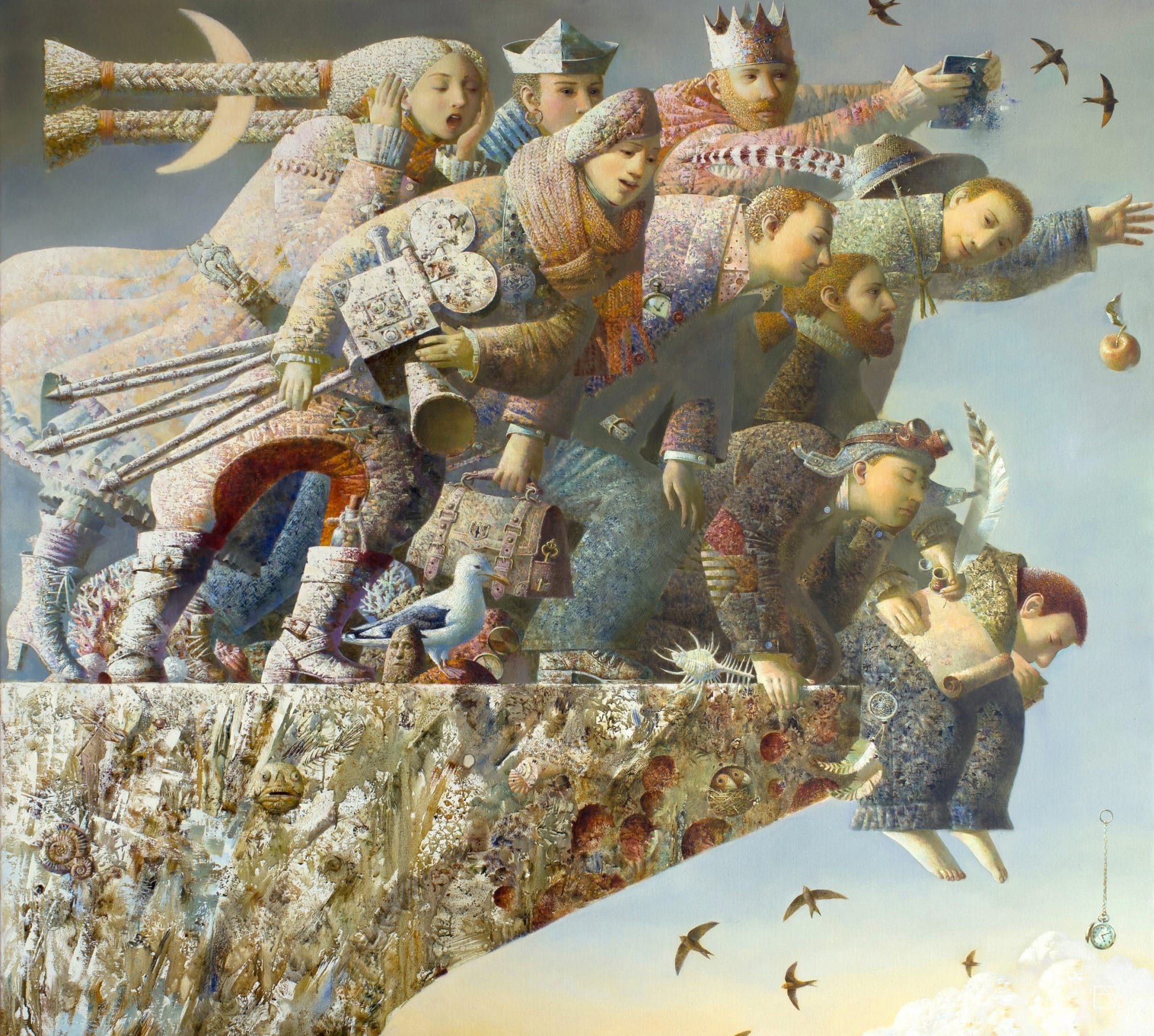 Edge of the World Oil on canvas 150 x 160 cm