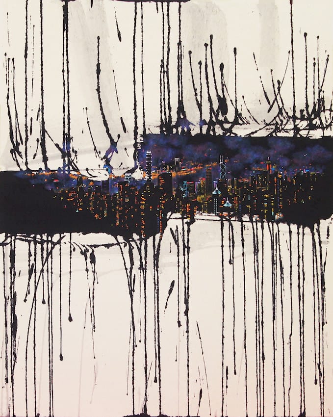 Encounters: Hong Kong 91 x 73 cm Chinese ink and acrylic on Korean paper enquire