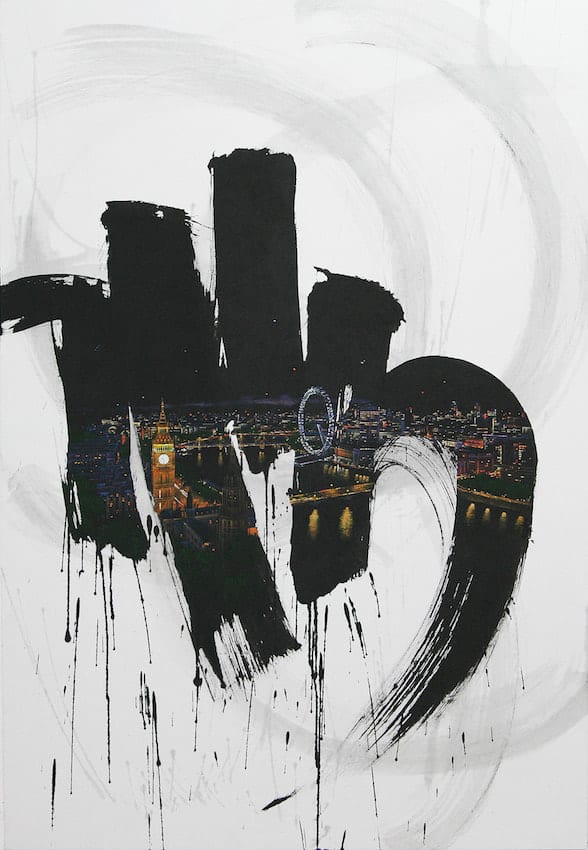 Encounters: London 117 x 80 cm Chinese ink and acrylic on Korean paper enquire