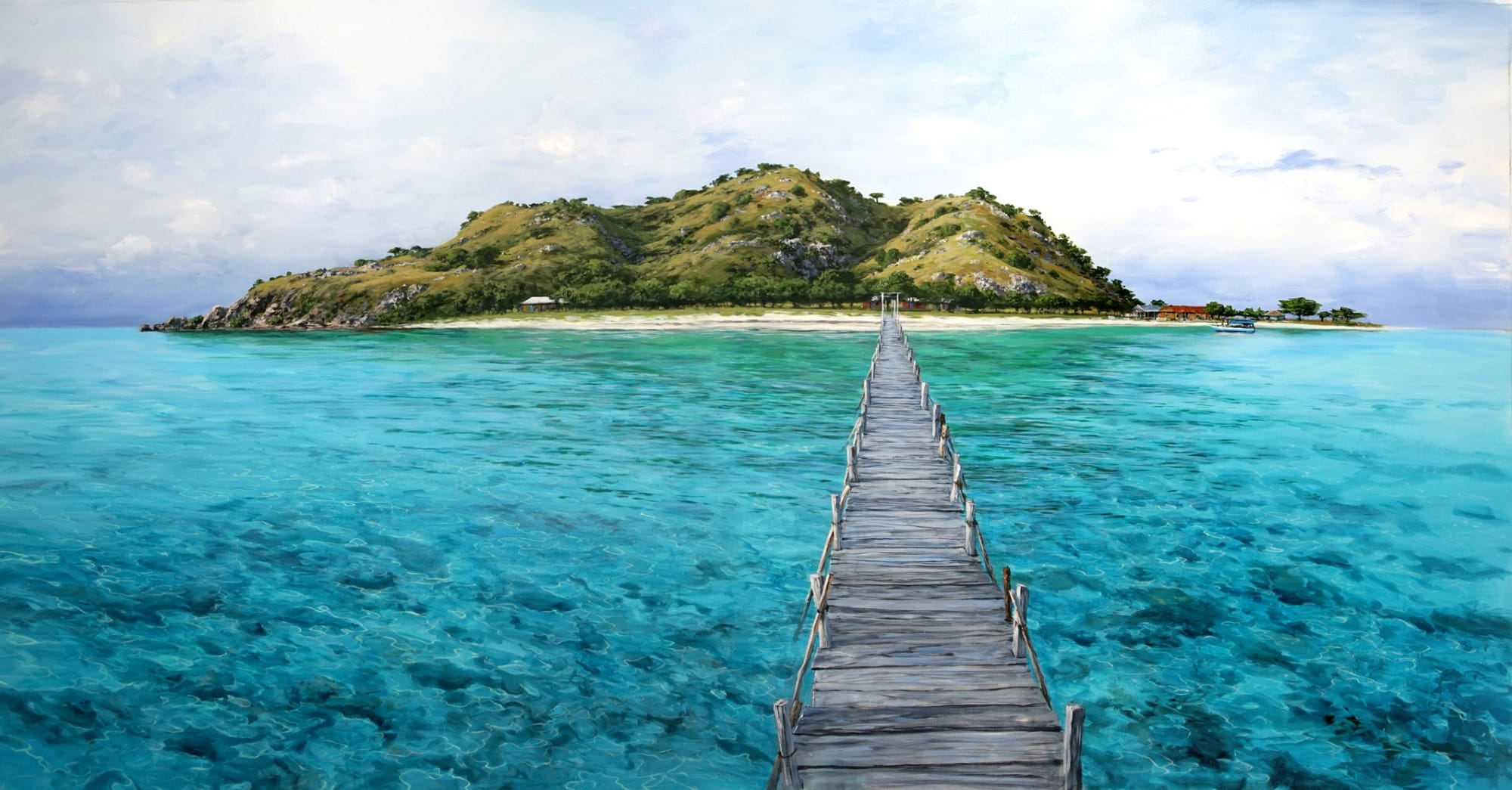 Kanwan Island 120 x 230 cm Acrylic on canvas SOLD