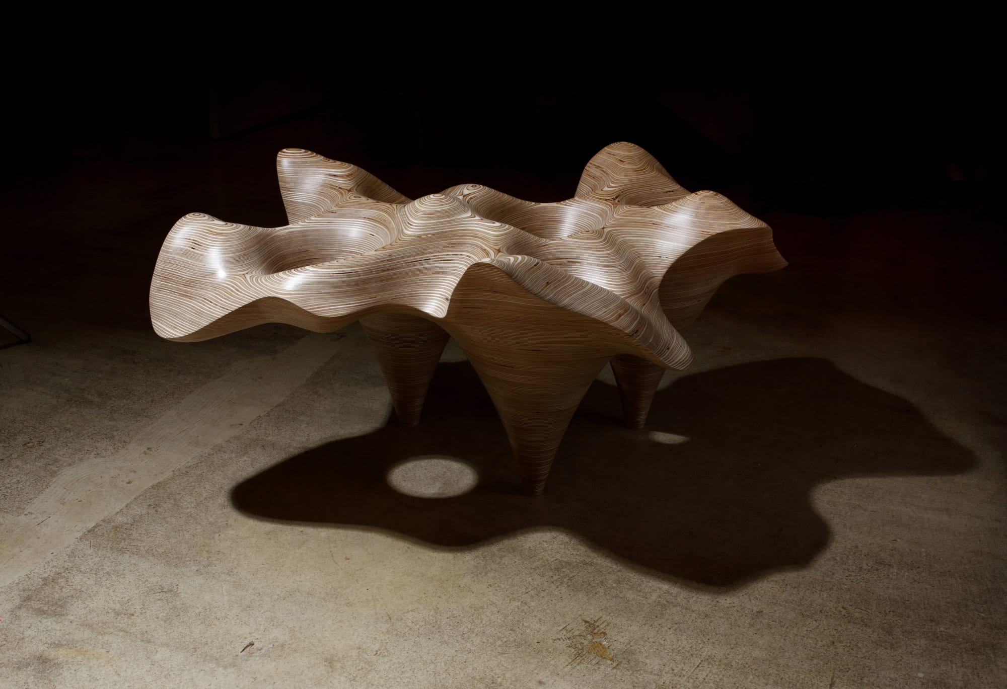 Expose Exposed 150630 White Birch Wood 90h x 122w x 40d cm