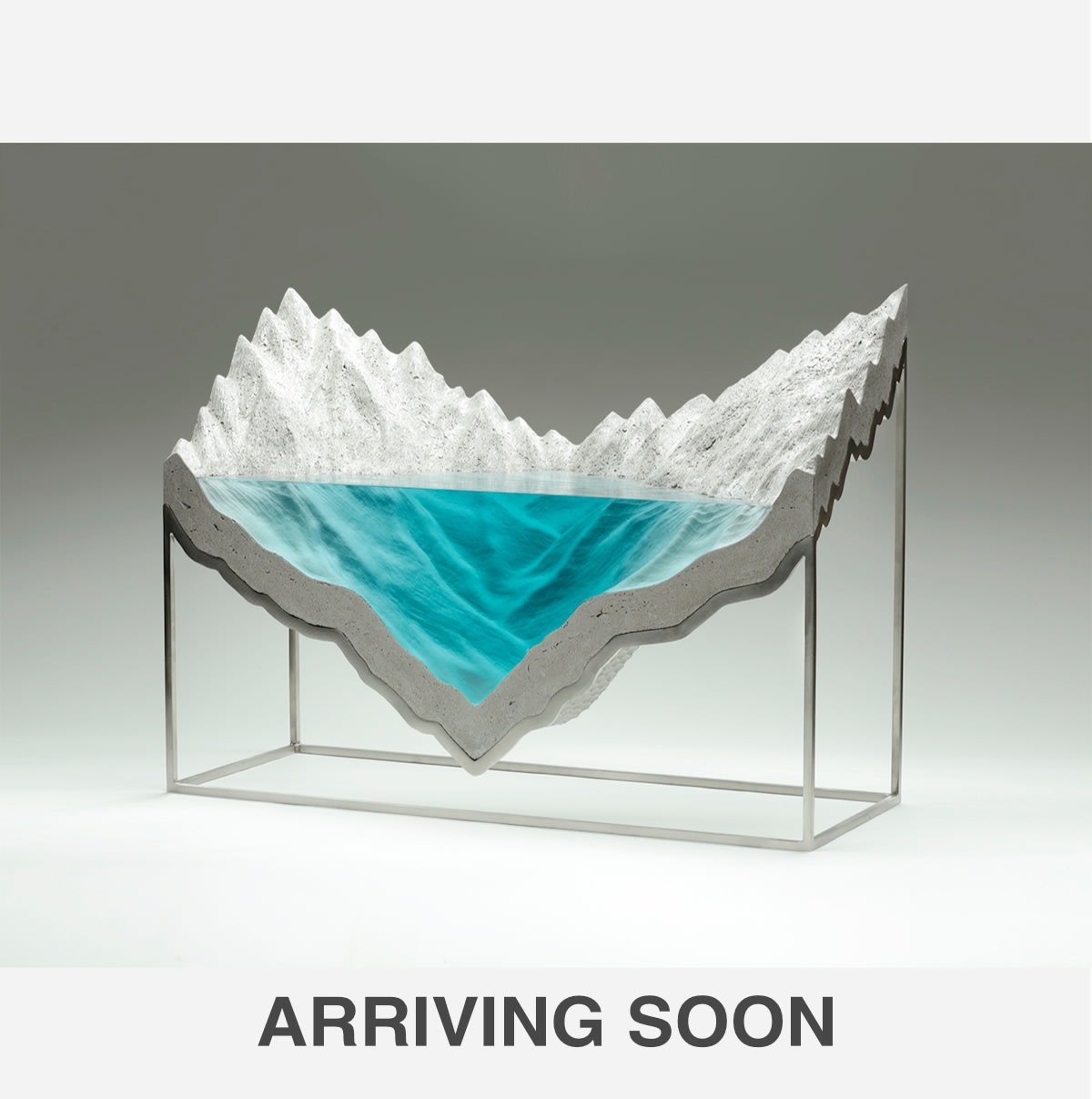 Ben Young Expanse, 2020 Laminated Float Glass and Cast Concrete 60h x 80w x 30d cm