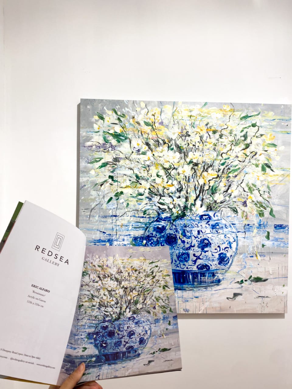 Installation of Eric Alfaro's 'Renaissance' at REDSEA Gallery, Singapore