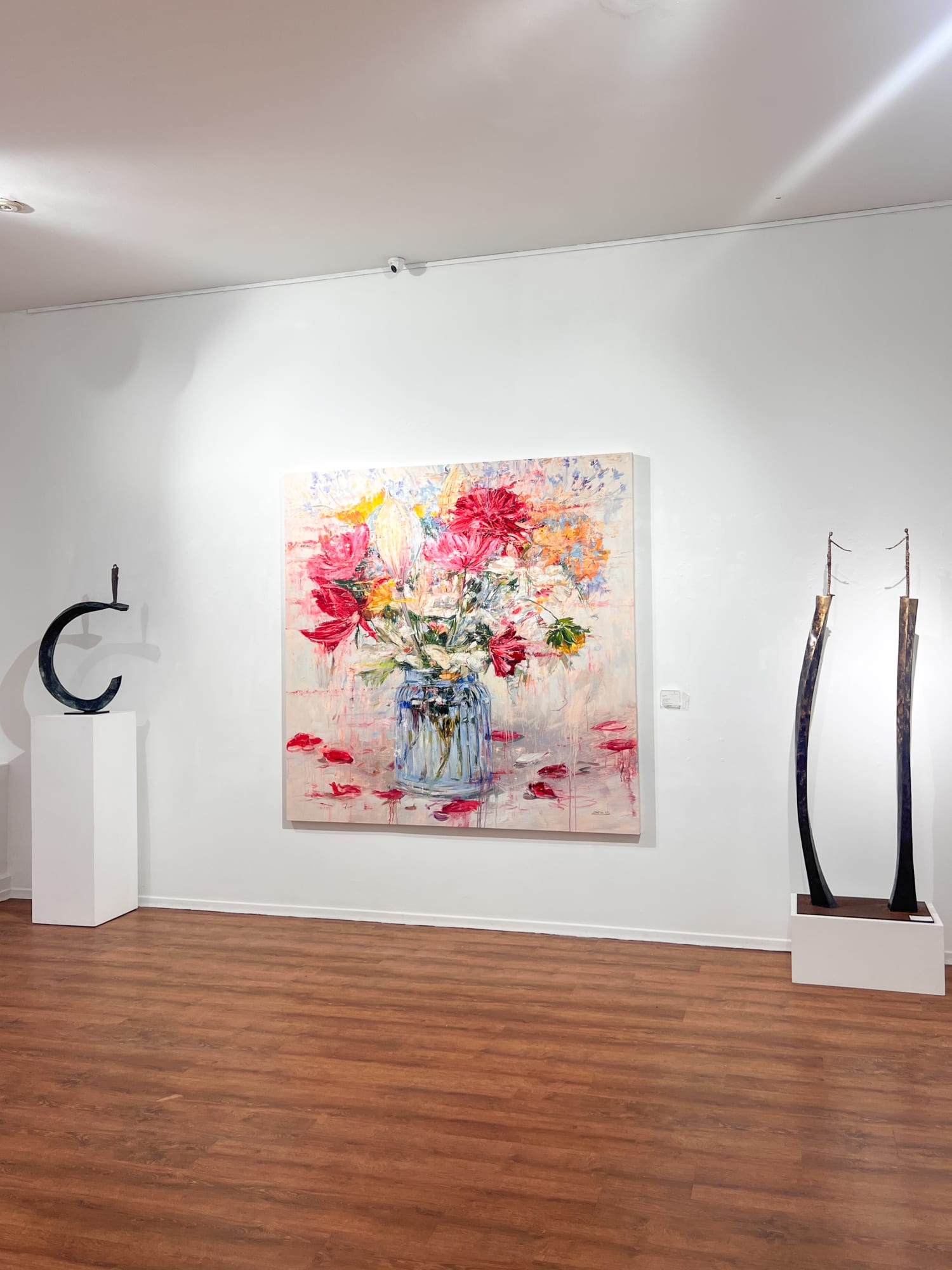 Installation of Eric Alfaro's 'The Rebirth of Spring' at REDSEA Gallery, Singapore