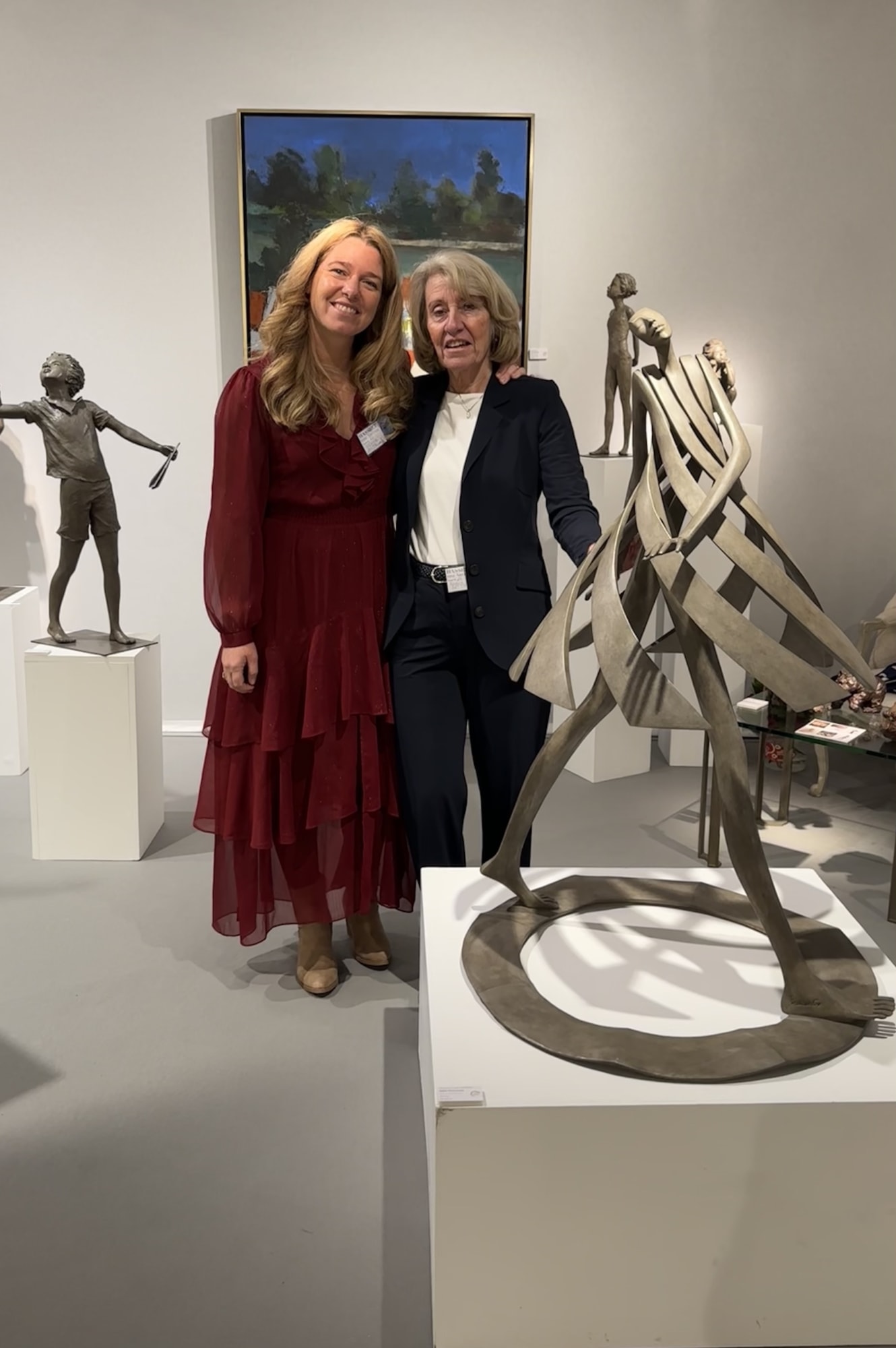 Happy vernissage in Fine Art Fair Hasselt with Nadine and Catherine Meulemans