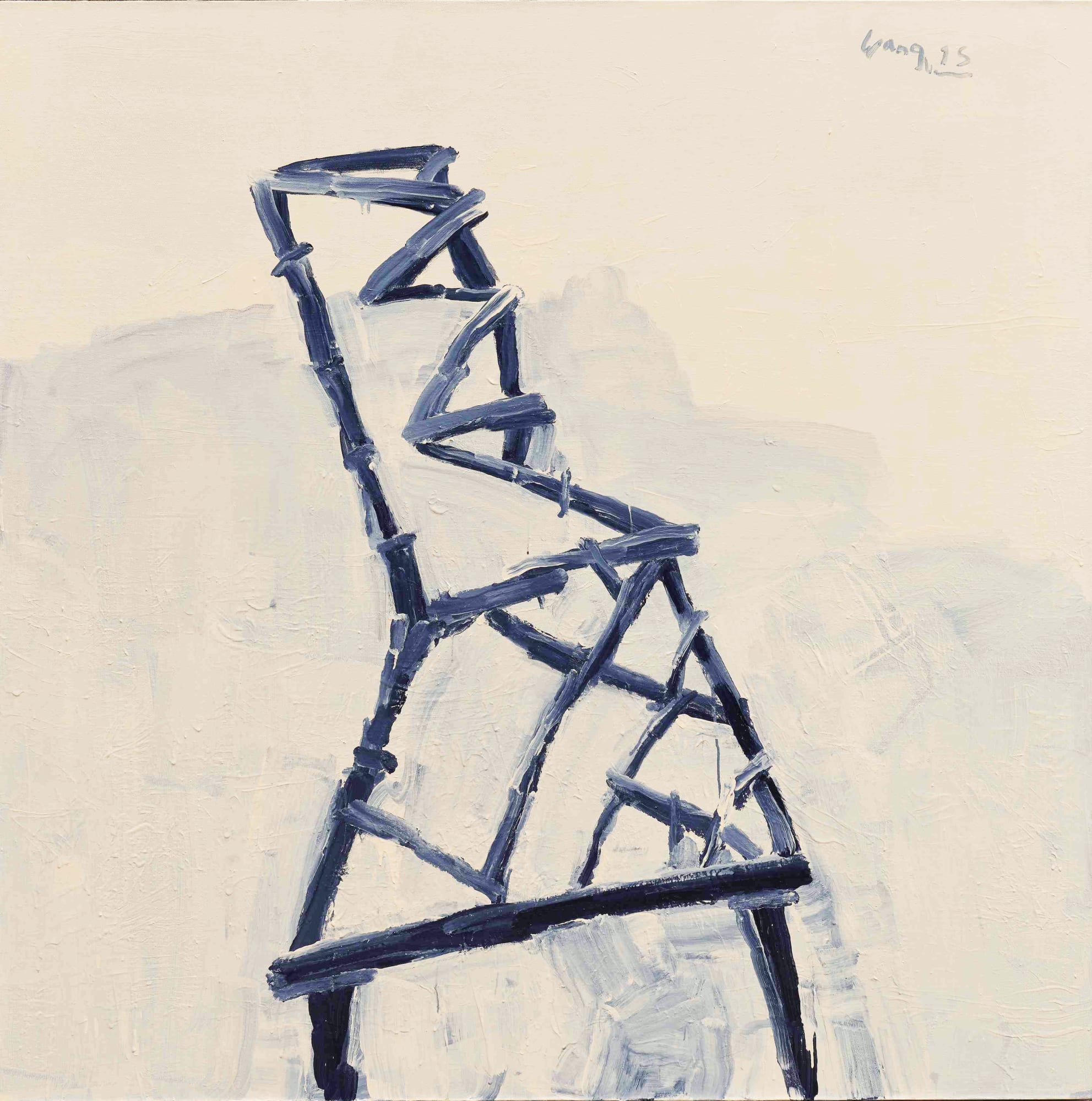 王川，色身2号，布面丙烯，200 × 200 × 5 cm，2015 Wang Chuan, Rupakaya No.2, Acrylic on canvas, 200 × 200 × 5 cm, 2015