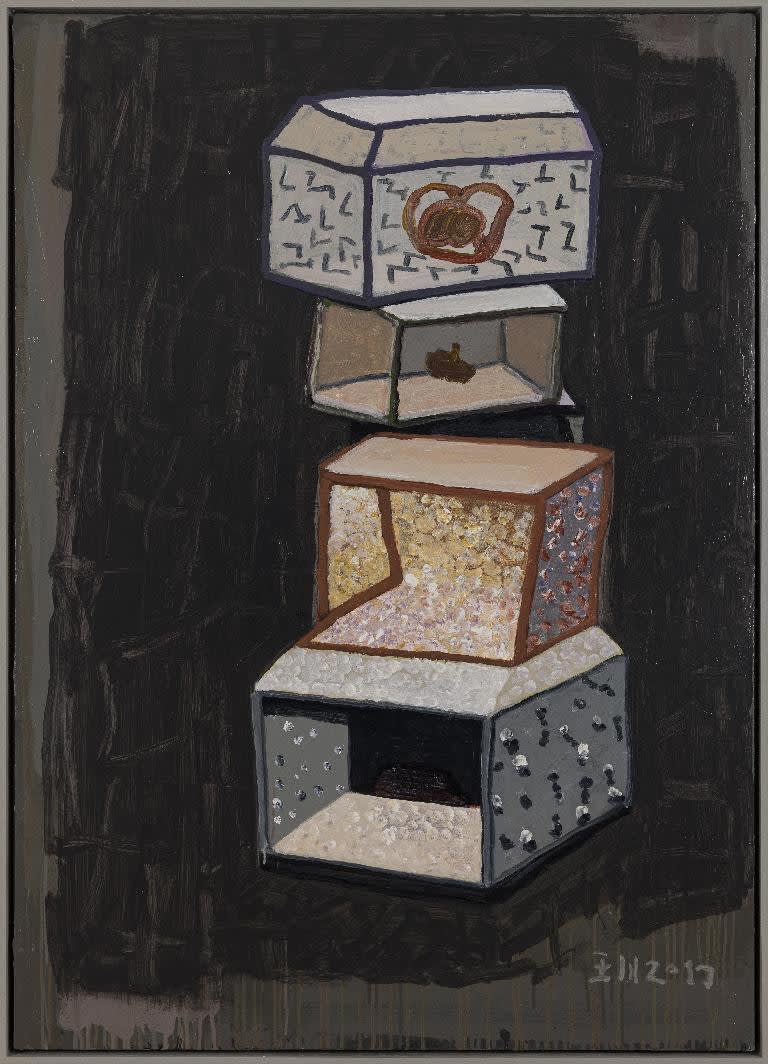 王川，宋庄2017年第廿一号，布面丙烯，140 × 100 cm，2017 Wang Chuan, Songzhuang 2017 No. 21, Acrylic on canvas, 140 × 100 cm, 2017