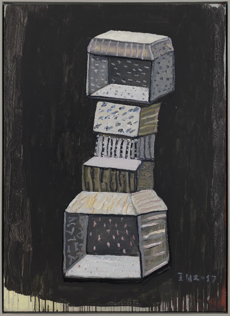 王川，宋庄2017年第廿号，布面丙烯，140 × 100 cm，2017 Wang Chuan, Songzhuang 2017 No. 20, Acrylic on canvas, 140 × 100 cm, 2017