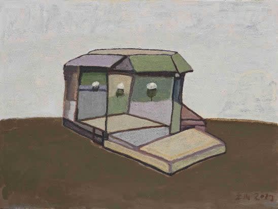 王川，宋莊2017第八號，布面丙烯，90 × 120 × 4 cm，2017 Wang Chuan, SongZhuang 2017 No.8, Acrylic on canvas, 90 × 120 × 4 cm, 2017