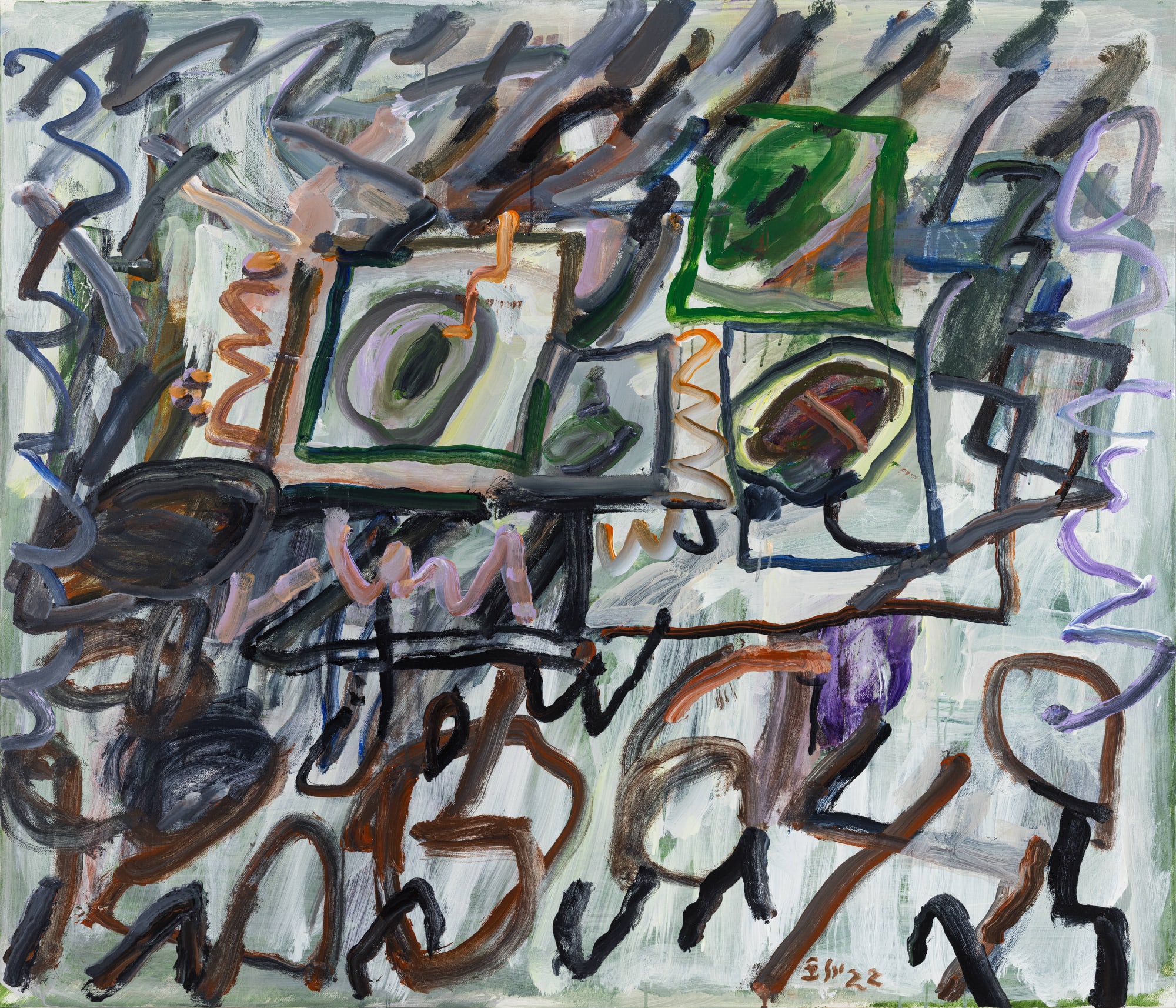 王川，深圳5号 No. 5, 布面丙烯，120 × 140 cm，2022 Wang Chuan, Shenzhen No.5, Acrylic on canvas, 120 × 140 cm, 2022