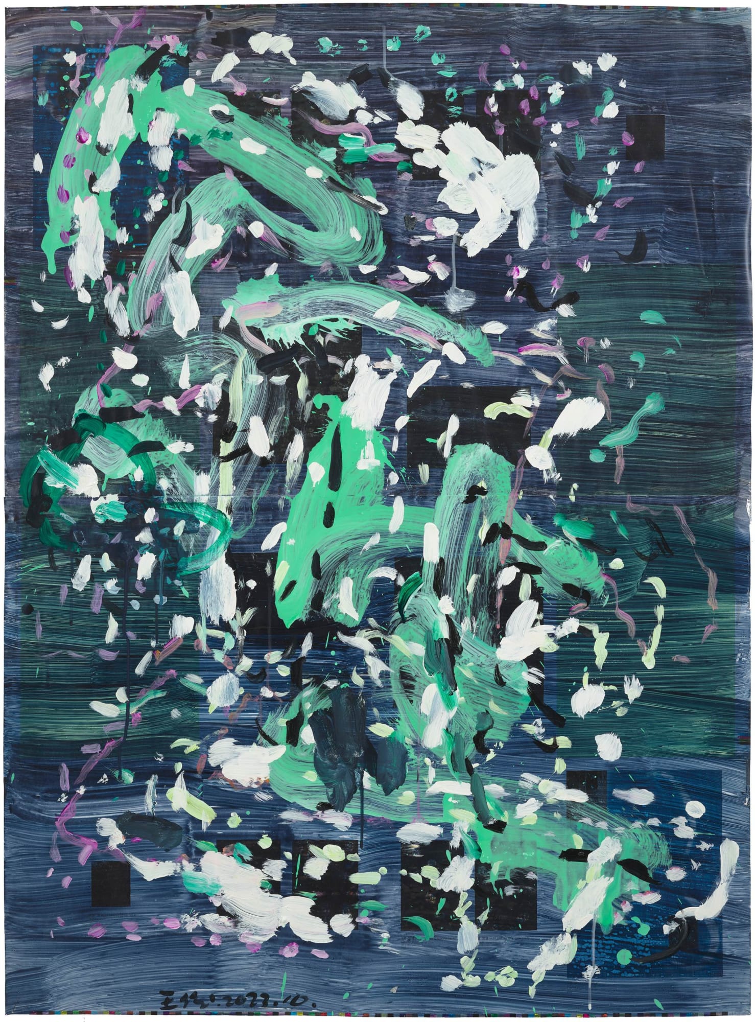 王俊，写生练习，布面丙烯、油画，106 × 78.5 cm，2024 Wang Jun, Sketching Exercise, Acrylic and oil on canvas, 106 × 78.5 cm, 2024