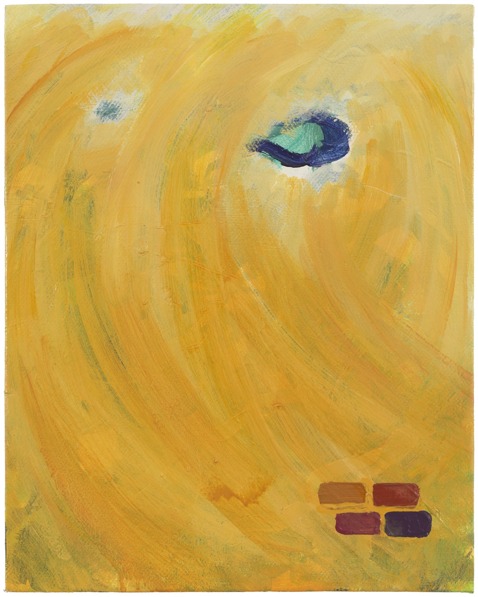 王俊 ，林中（肖像）No.17，布面丙烯、油画，50 × 40 cm，2025 Wang Jun, Off the Beaten Track (portrait) No.17, Acrylic and oil on canvas, 50 × 40 cm, 2025