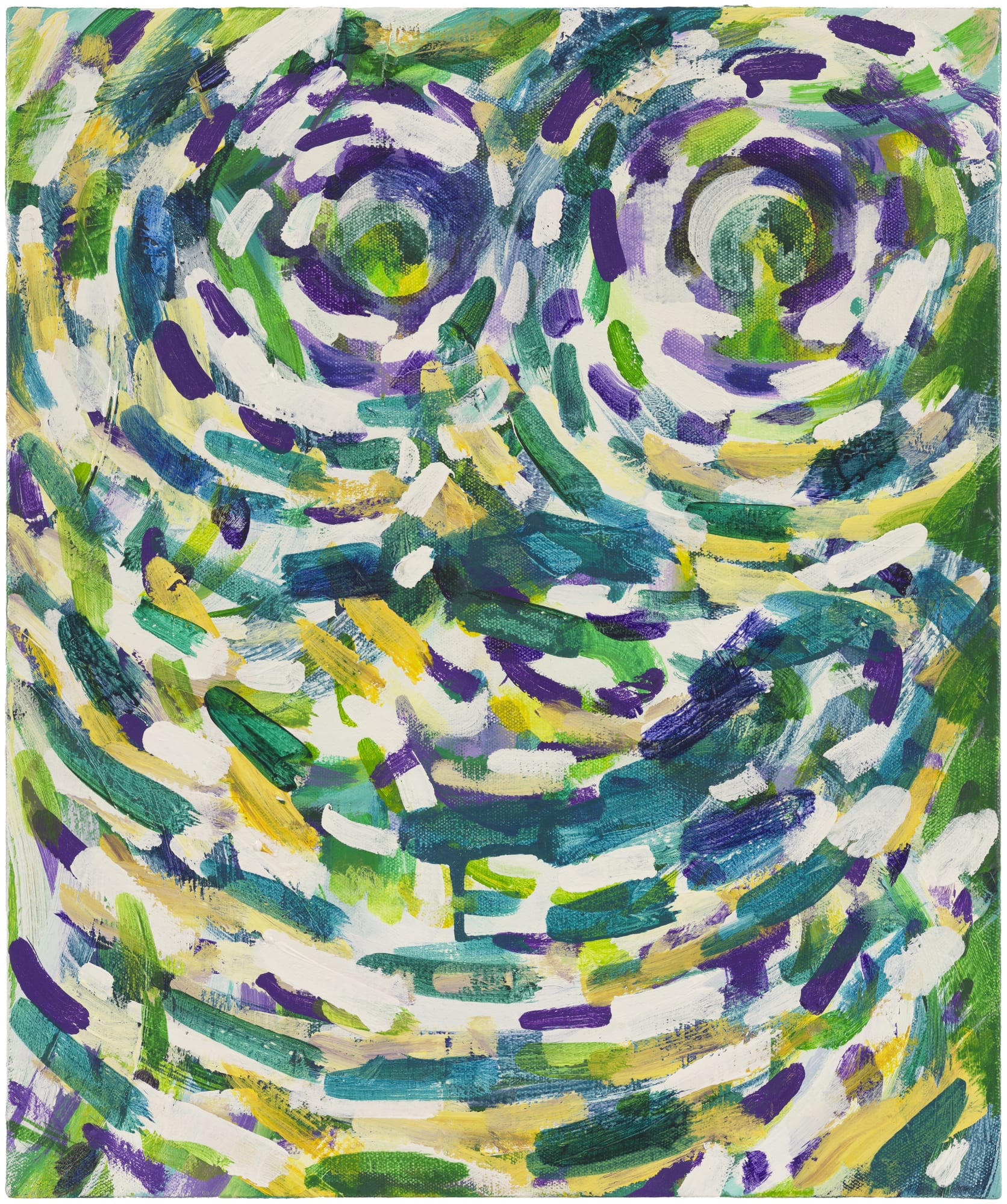 王俊，林中（肖像）No.4，布面丙烯， 60 × 50 cm，2024 Wang Jun, Off the Beaten Track (portrait) No.4, Acrylic on canvas, 60 × 50 cm, 2024