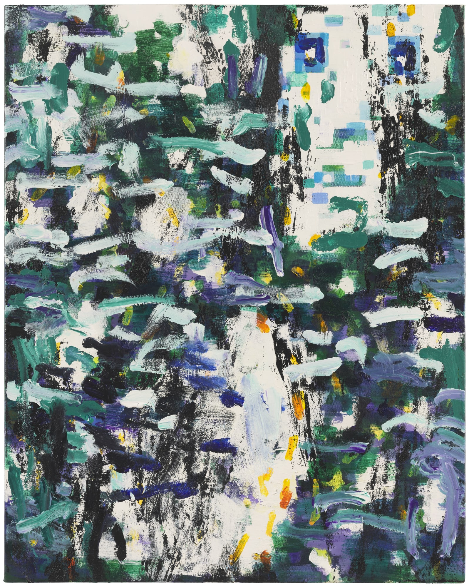 王俊，林中（肖像）No.9，布面丙烯，104 × 83 cm，2024 Wang Jun, Off the Beaten Track (portrait) No.9, Acrylic on canvas, 104 × 83 cm, 2024