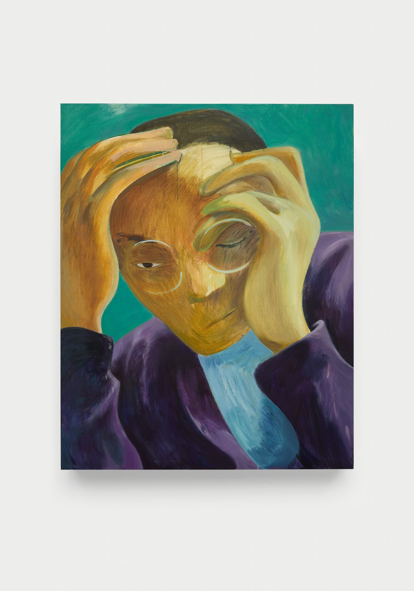 翟倞，何为好的生活?，布面油画，100 × 80 cm，2025 Zhai Liang, What is a good life?, Oil on canvas, 100 × 80 cm, 2025