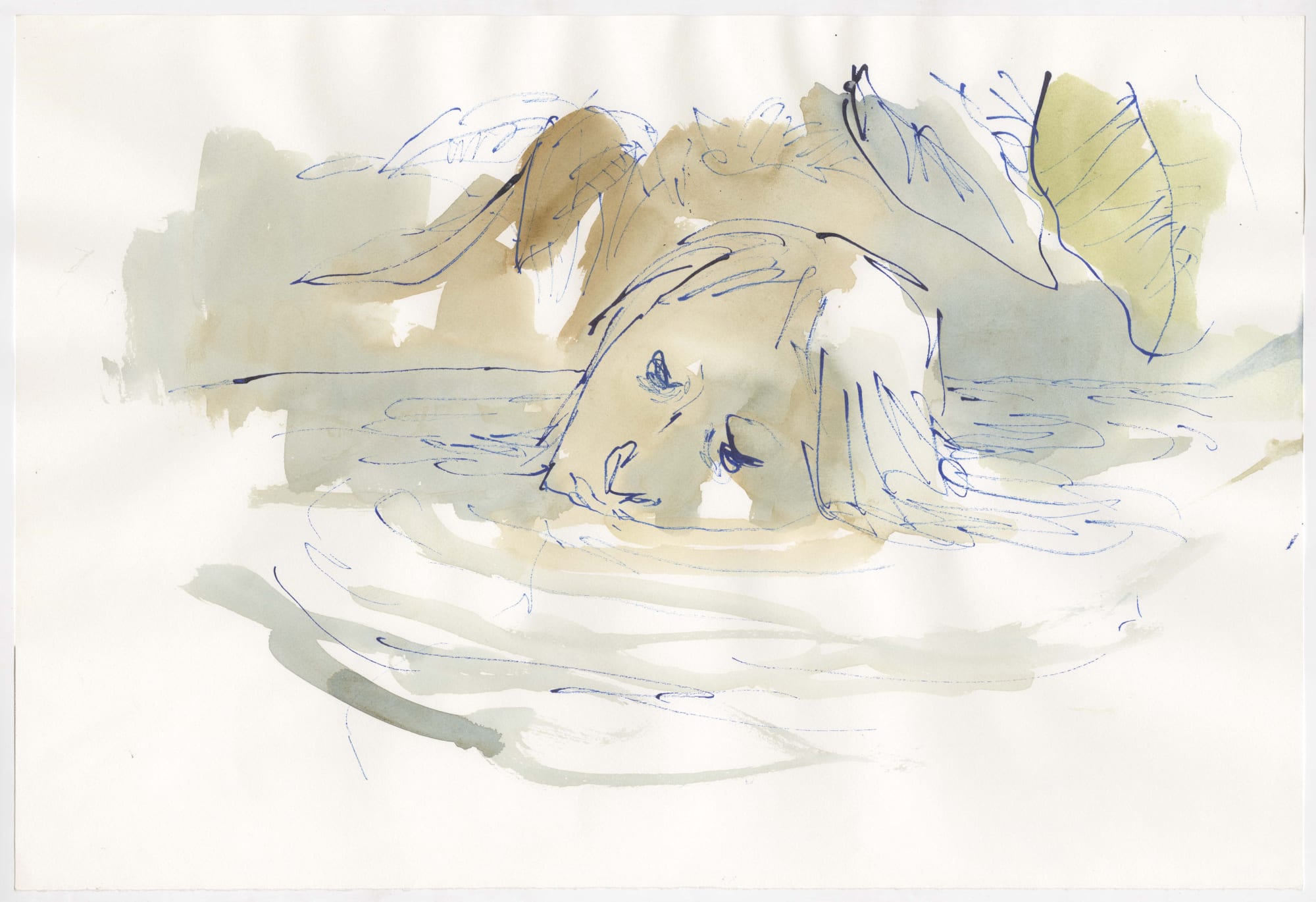 Women's Heads in Stone & Water #20, 2013 SOLD