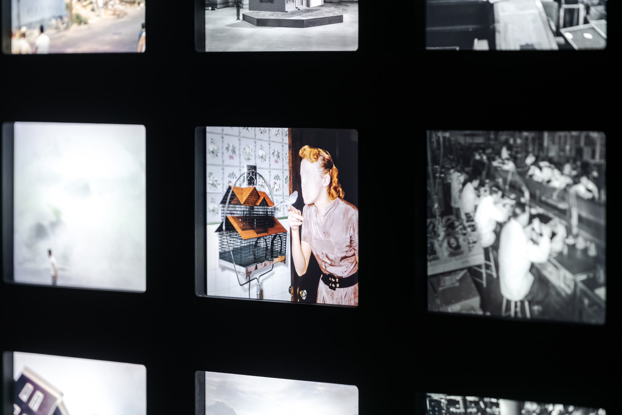 The Archivist (Capsule), 2022 Interactive 60-channel video loop, HTML on closed-circuit