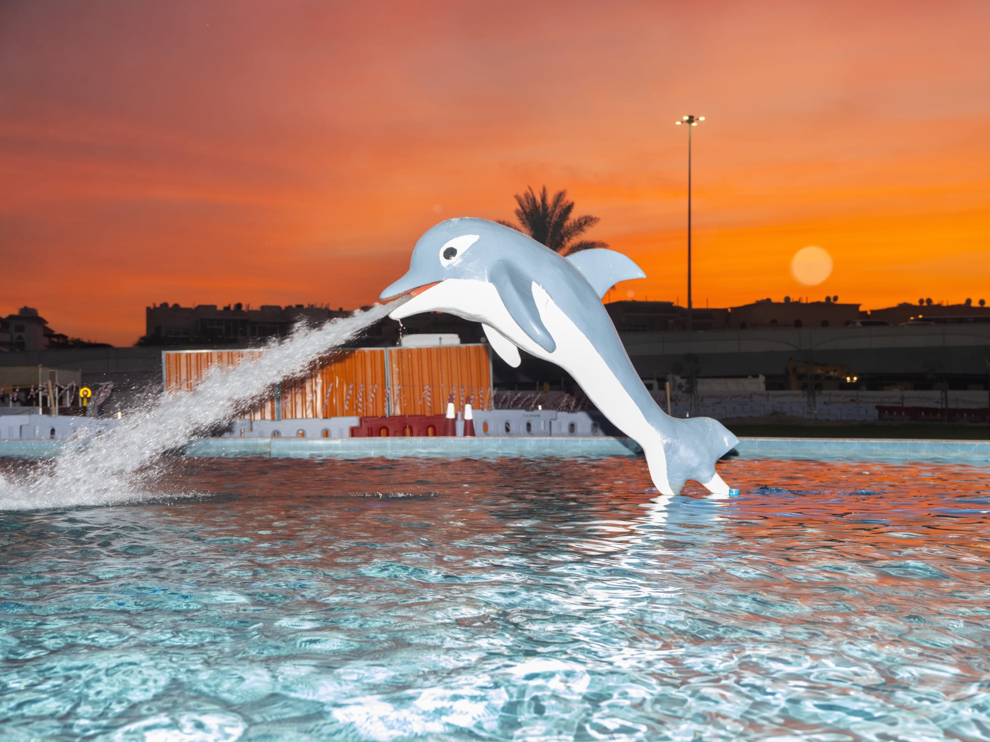 Farah Al Qasimi, Dolphin Fountain, 2023, Archival Inkjet Print, 76 x 101 cm, Edition 3 of 5, 2AP