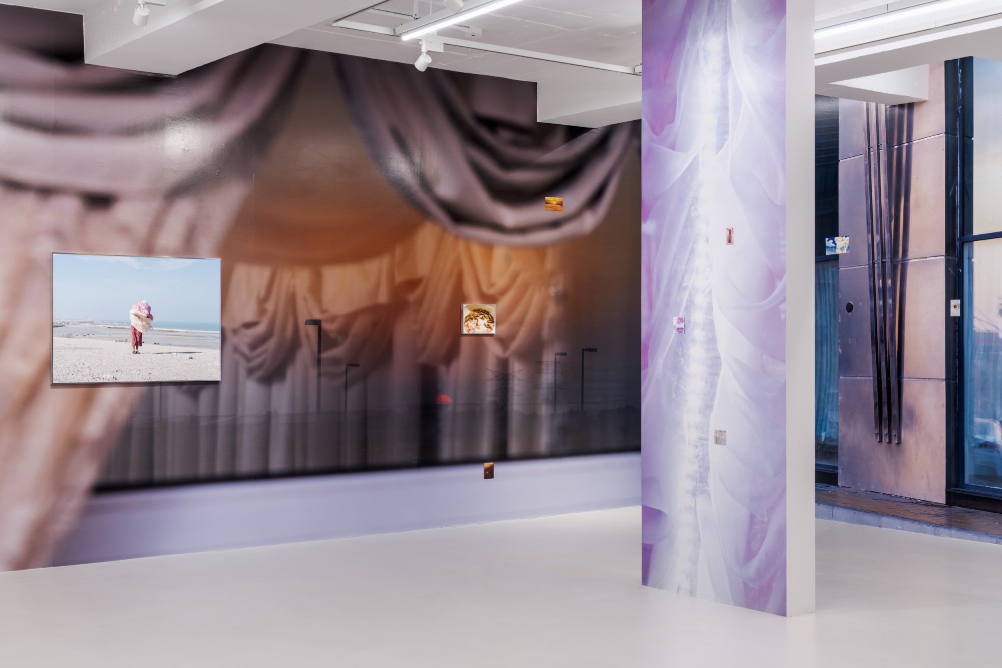 Installation View of Farah Al Qasimi: Blue Desert Online, Barakat Contemporary, 2024