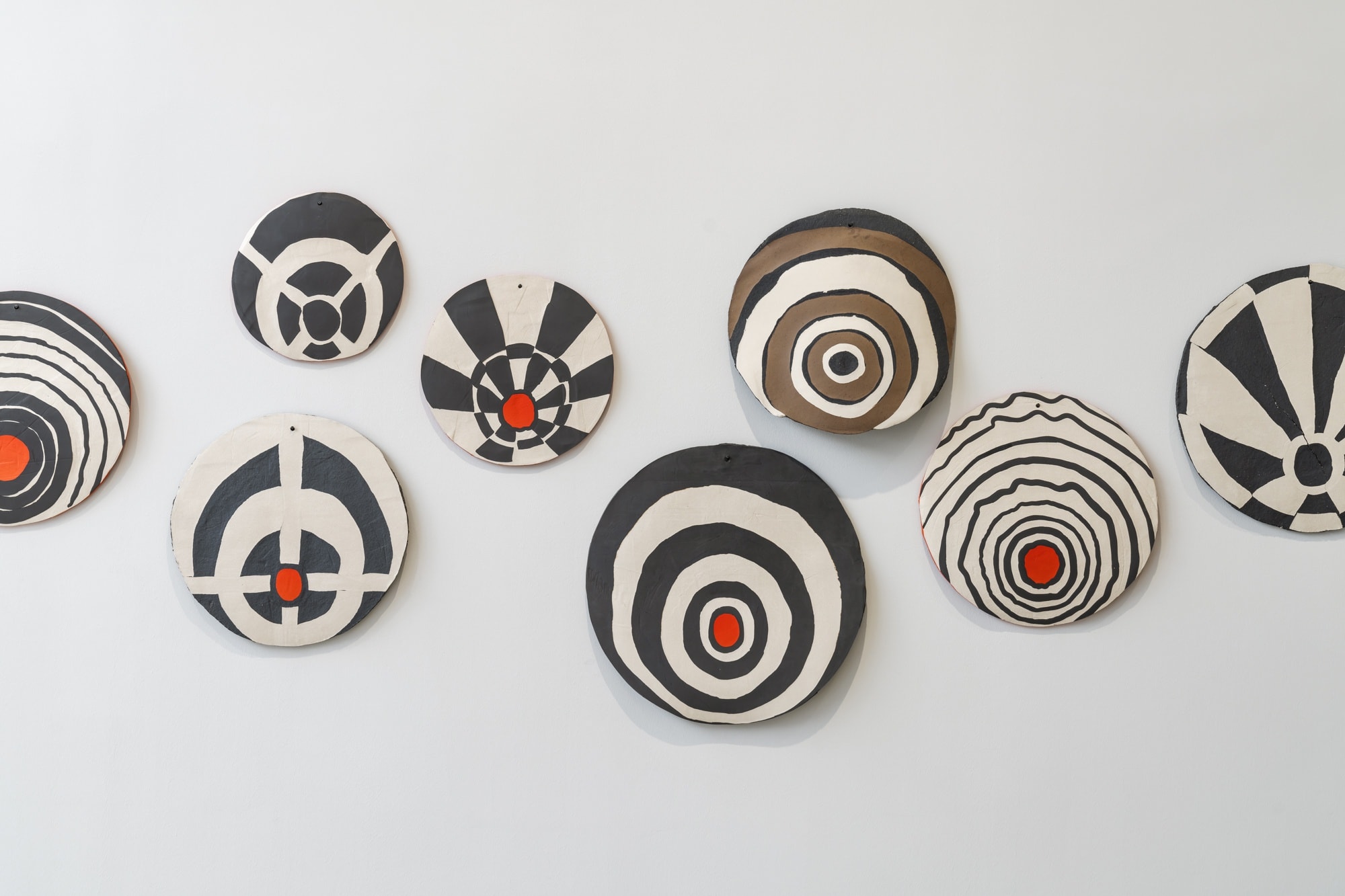 Big Mouth 2021 Black and white stoneware, Steel, Rope Dimensions Variable