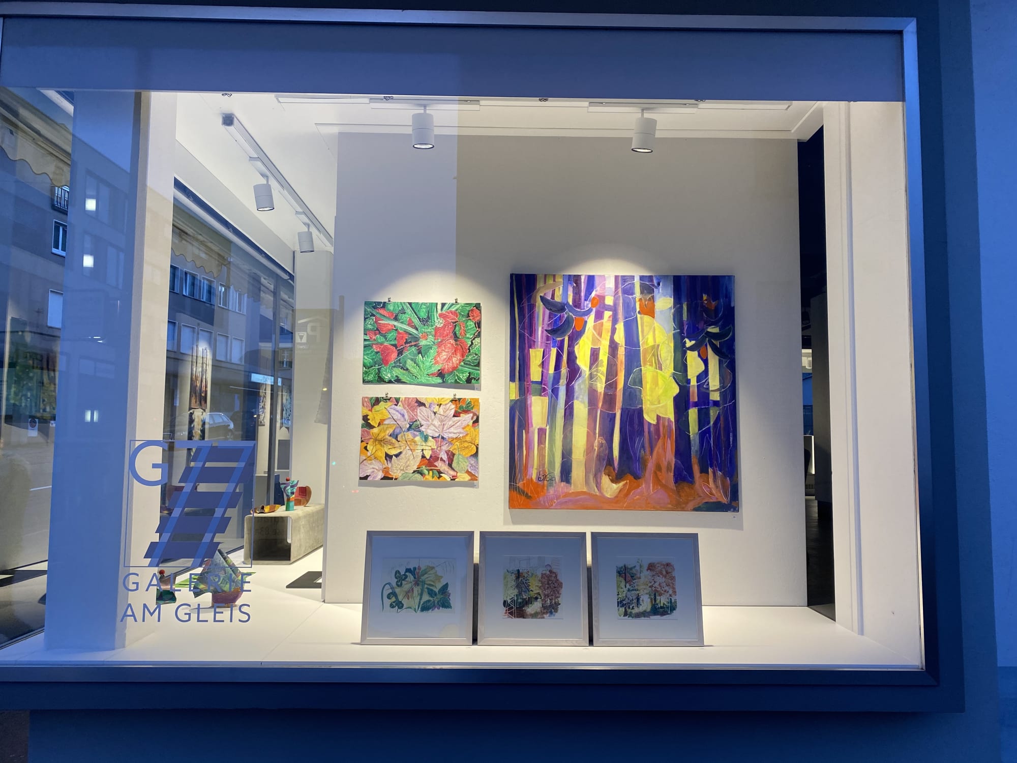 Schaufenster, Galerie am Gleis in Uzwil, St. Gallen, Schweiz