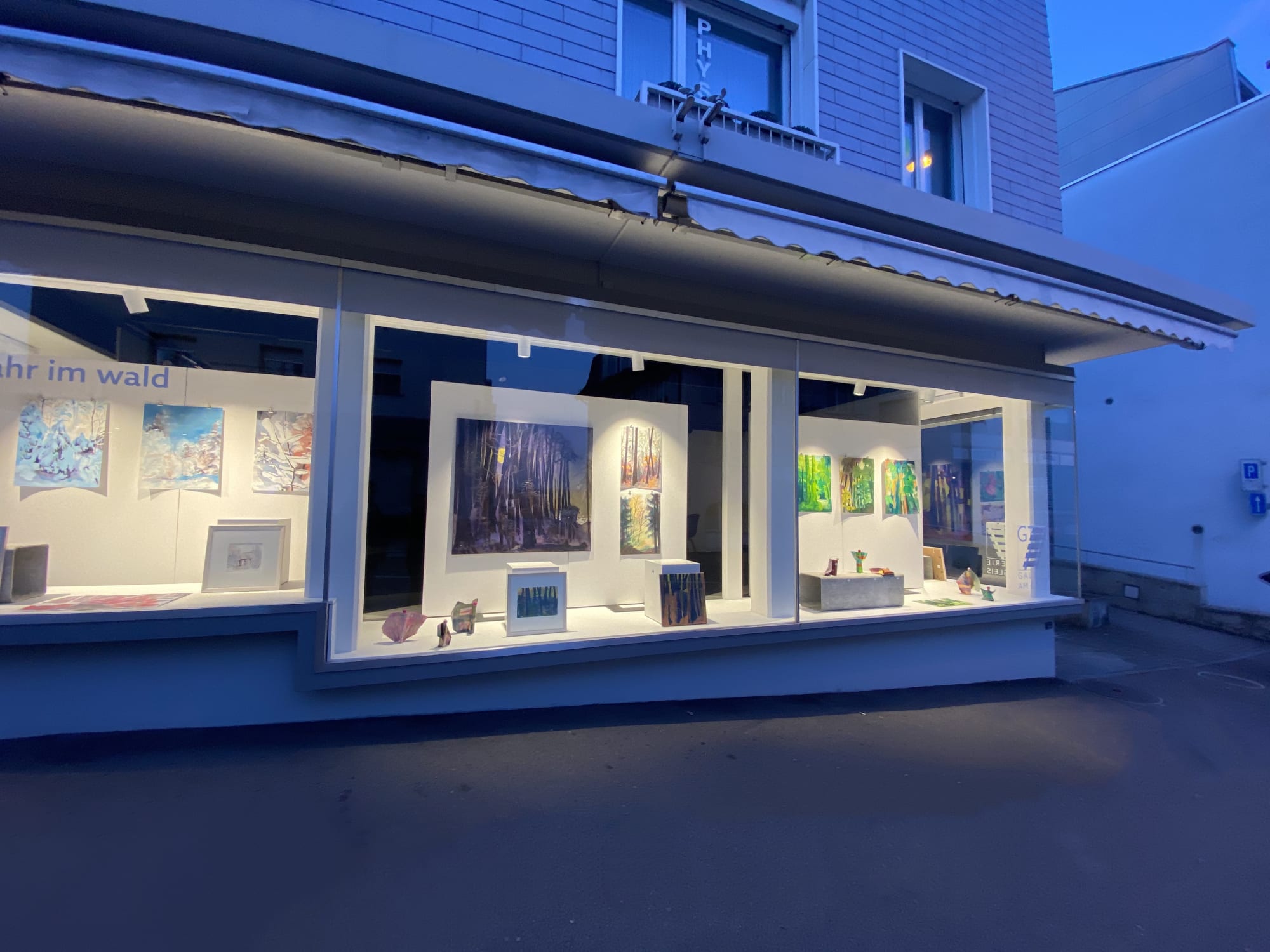 Schaufenster, Galerie am Gleis in Uzwil, St. Gallen, Schweiz