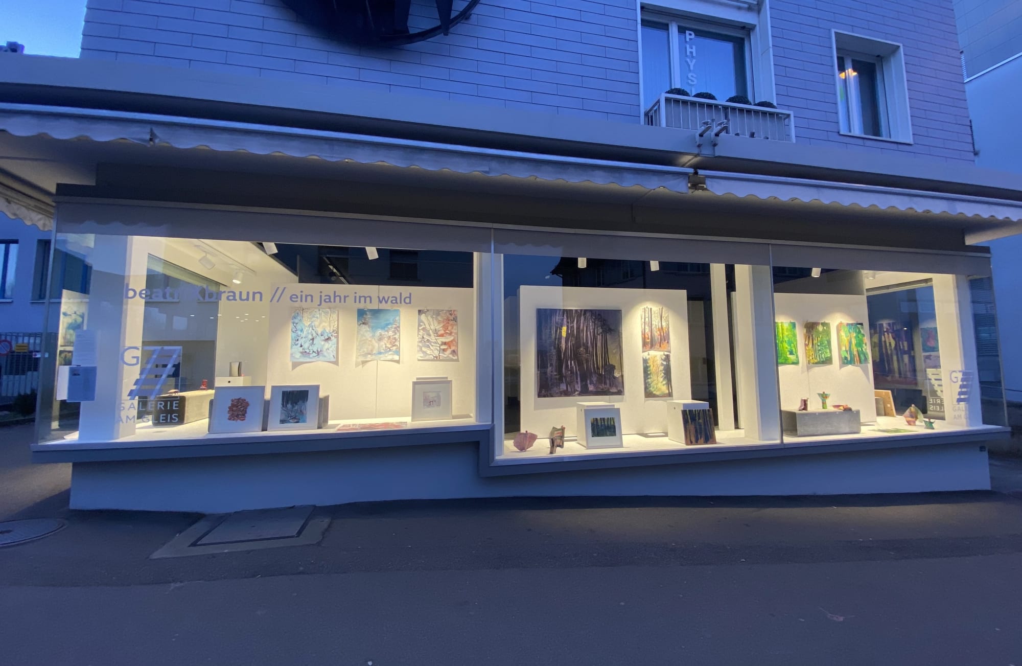 Schaufenster, Galerie am Gleis in Uzwil, St. Gallen, Schweiz