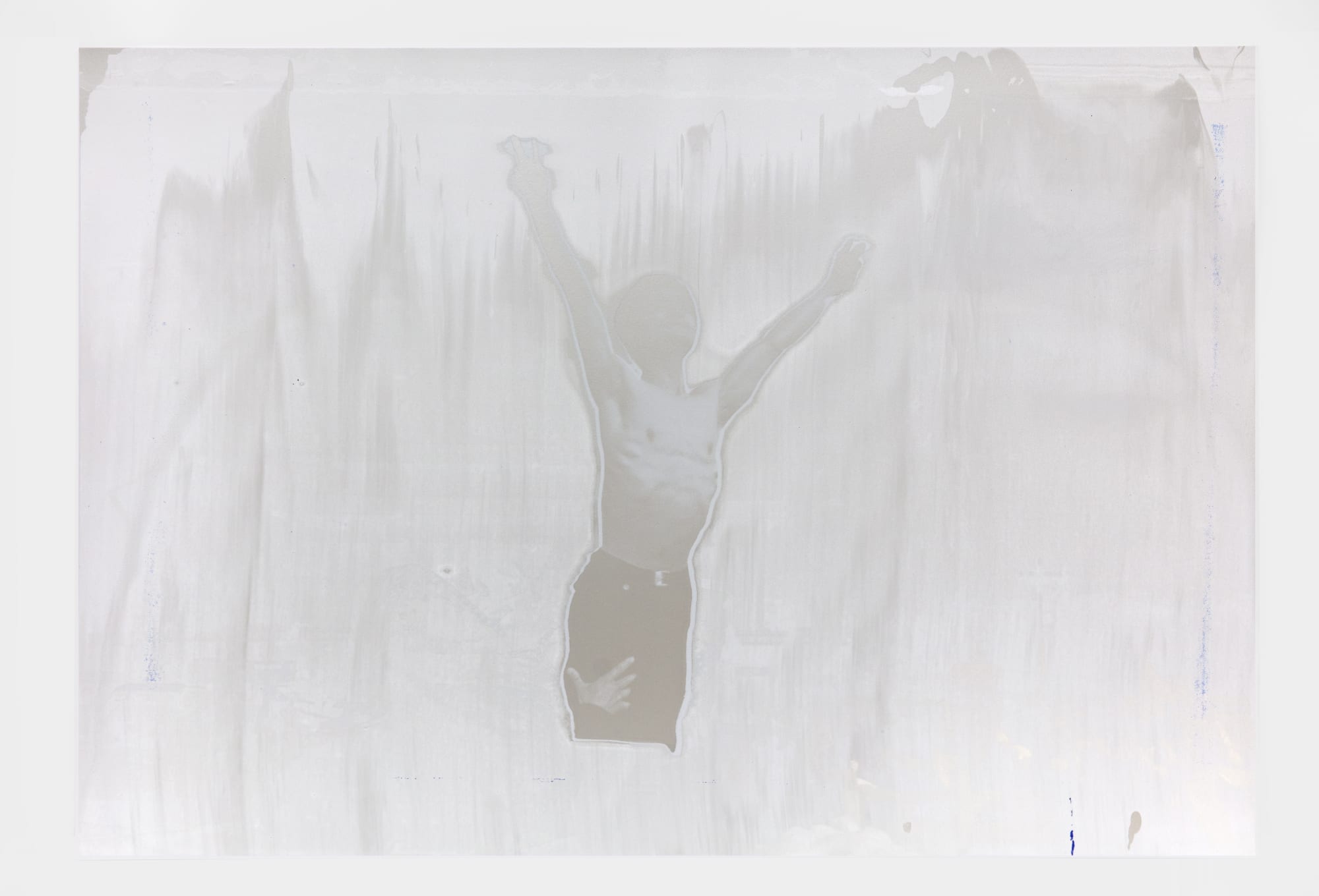 Hank Willis Thomas, Fast (Silver on White), 2018