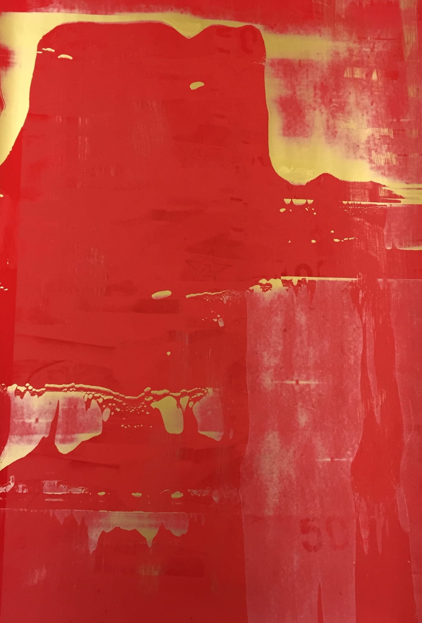 Hank Willis Thomas, Such is History (Red on Gold on Red), 2018