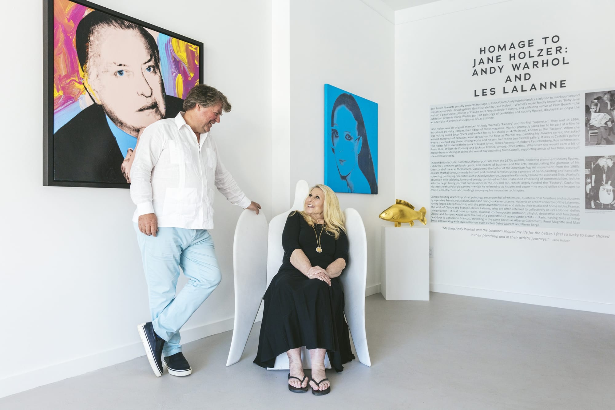 Homage to Jane Holzer: Andy Warhol and Les Lalanne