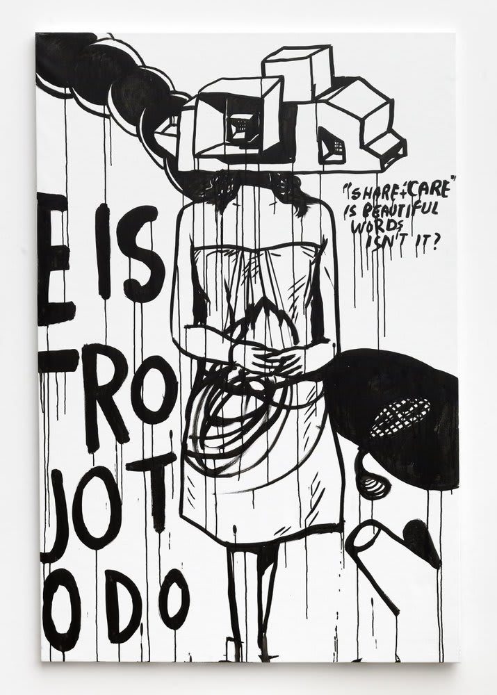 Eko Nugroho, People are Reflected series (Share and Care is Beautiful Words, Isn't It?), 2011