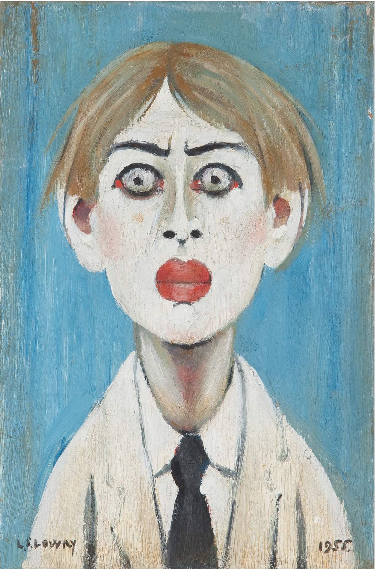 Portrait of a Young Man by L. S. Lowry