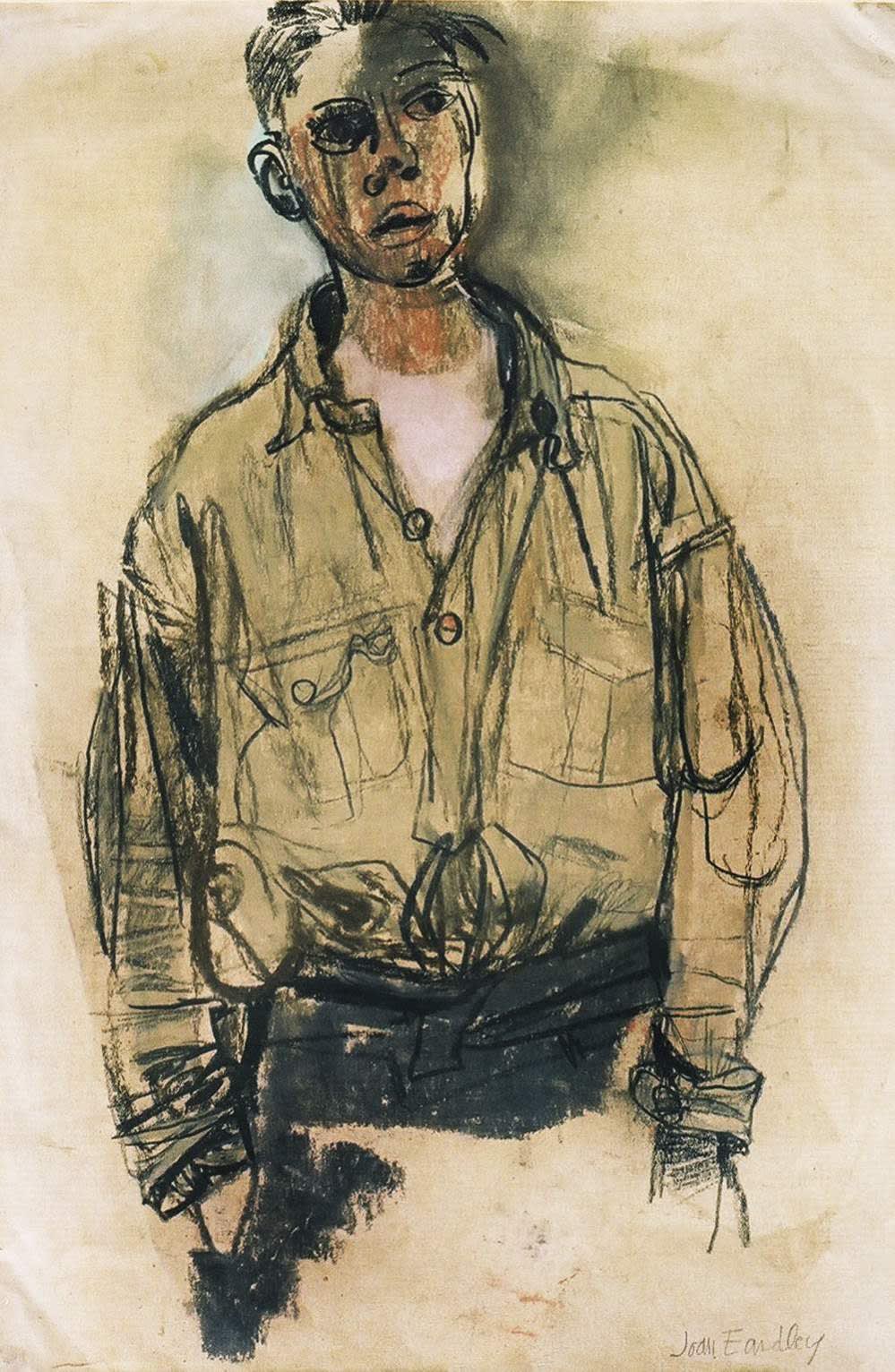 The Khaki Shirt by Joan Eardley