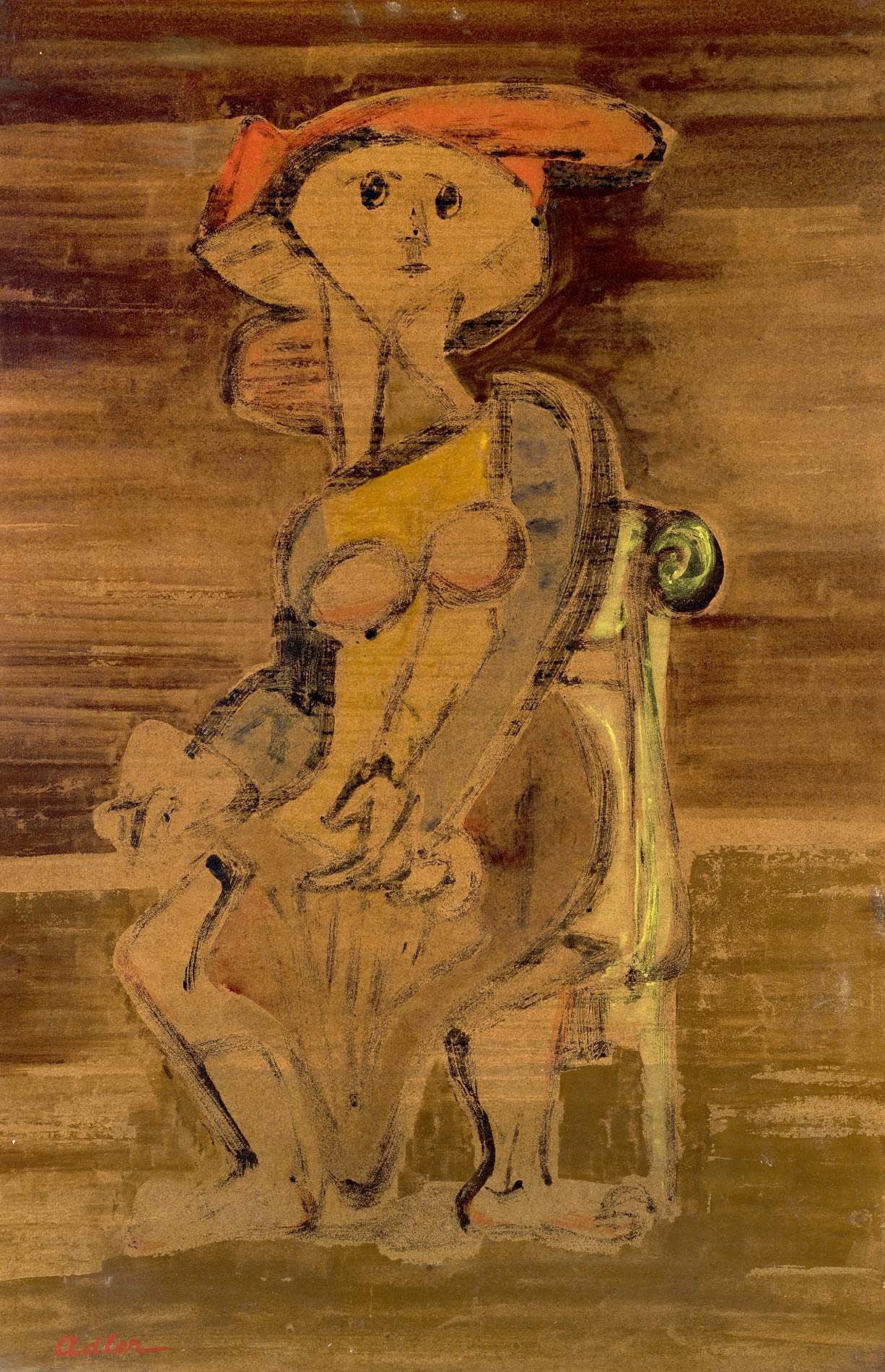 Seated Woman by Jankel Adler