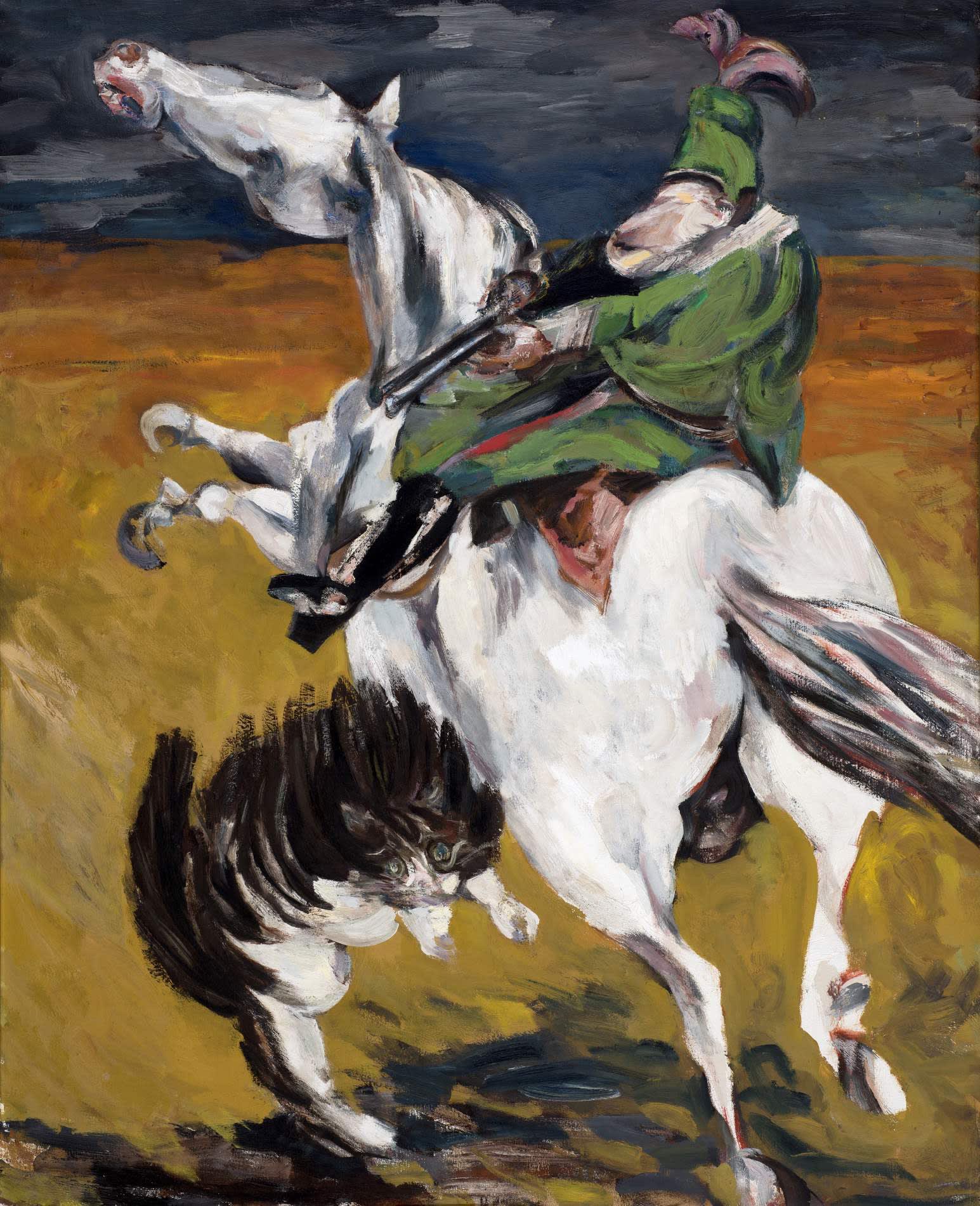 Stanislaw Frenkiel (1918-2001) Squeak’s Miraculous Escape 1973 Oil on canvas 110 x 90 cm POSK Art Collection To see and discover more about this artist click here